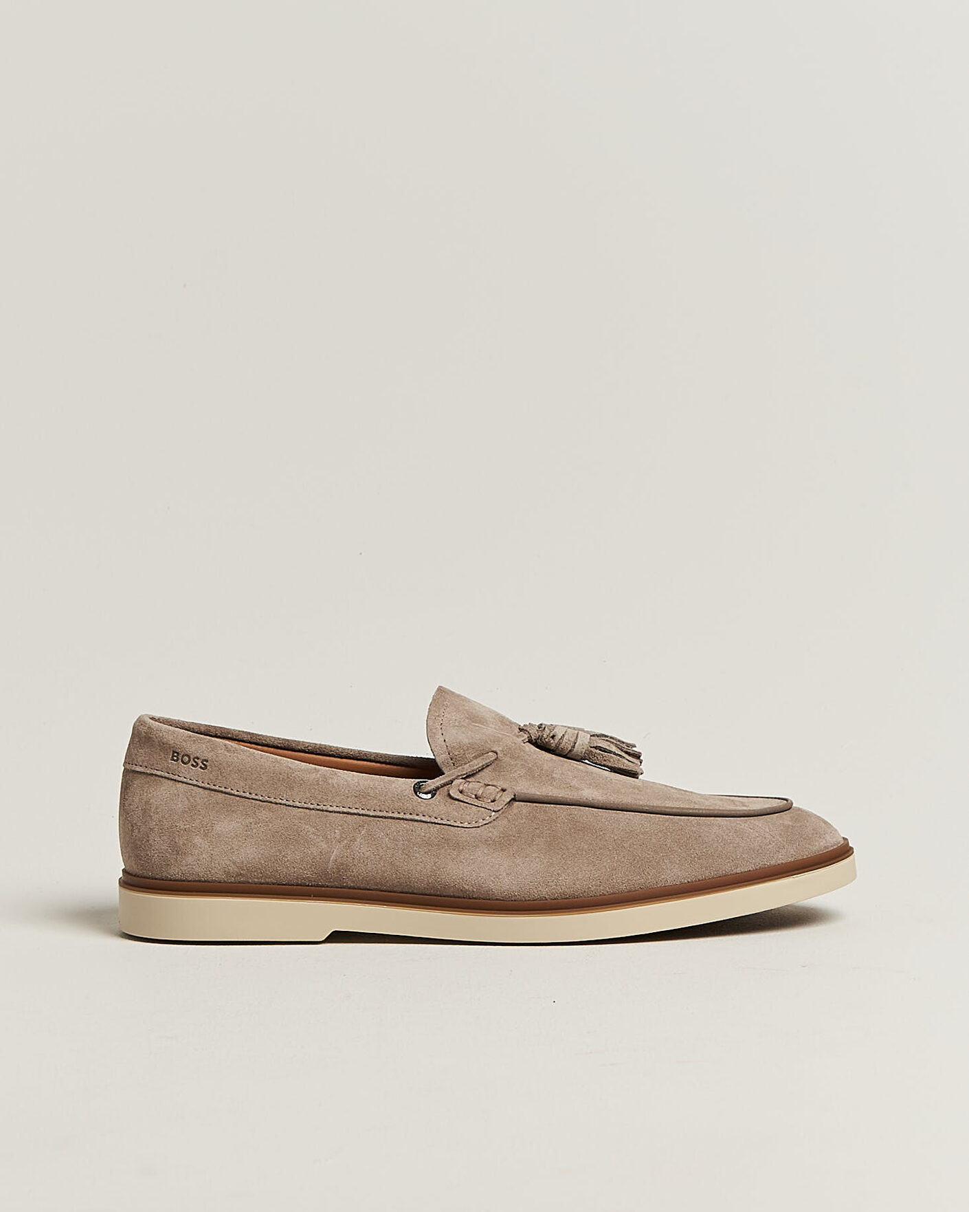 Men | Loafers | BOSS BLACK | Hedley Suede Tassle Loafer Dark Beige