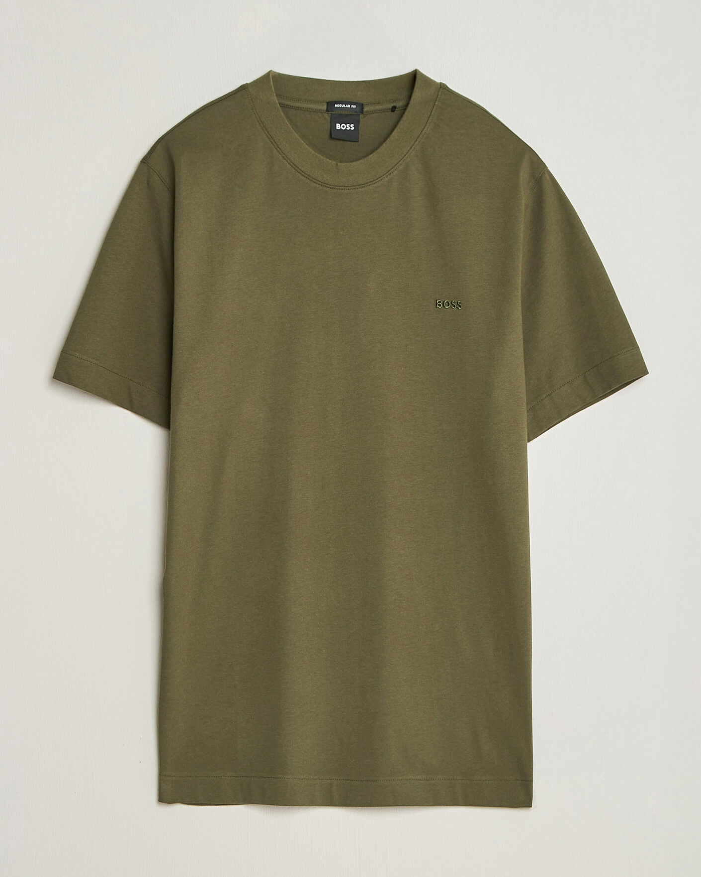 Men | T-Shirts | BOSS BLACK | Thompson Crew Neck T-Shirt Open Green