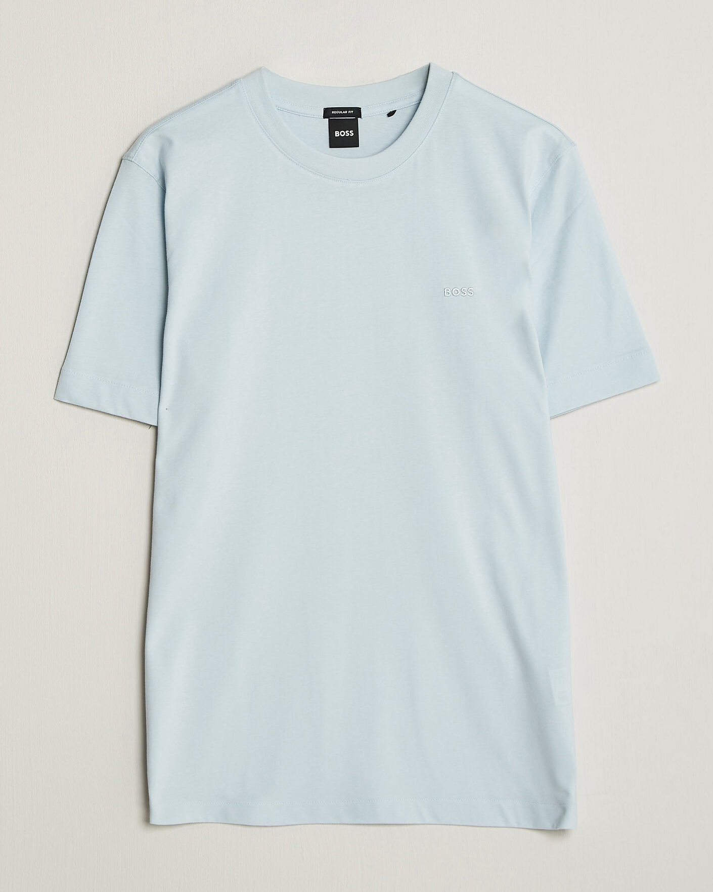 Men | T-Shirts | BOSS BLACK | Thompson Crew Neck T-Shirt Open Blue