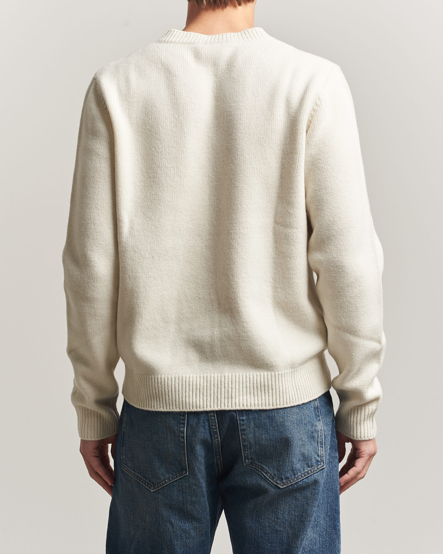 Men | Sweaters & Knitwear | A.P.C. | Edmond Wool Knitted Sweater Ecru