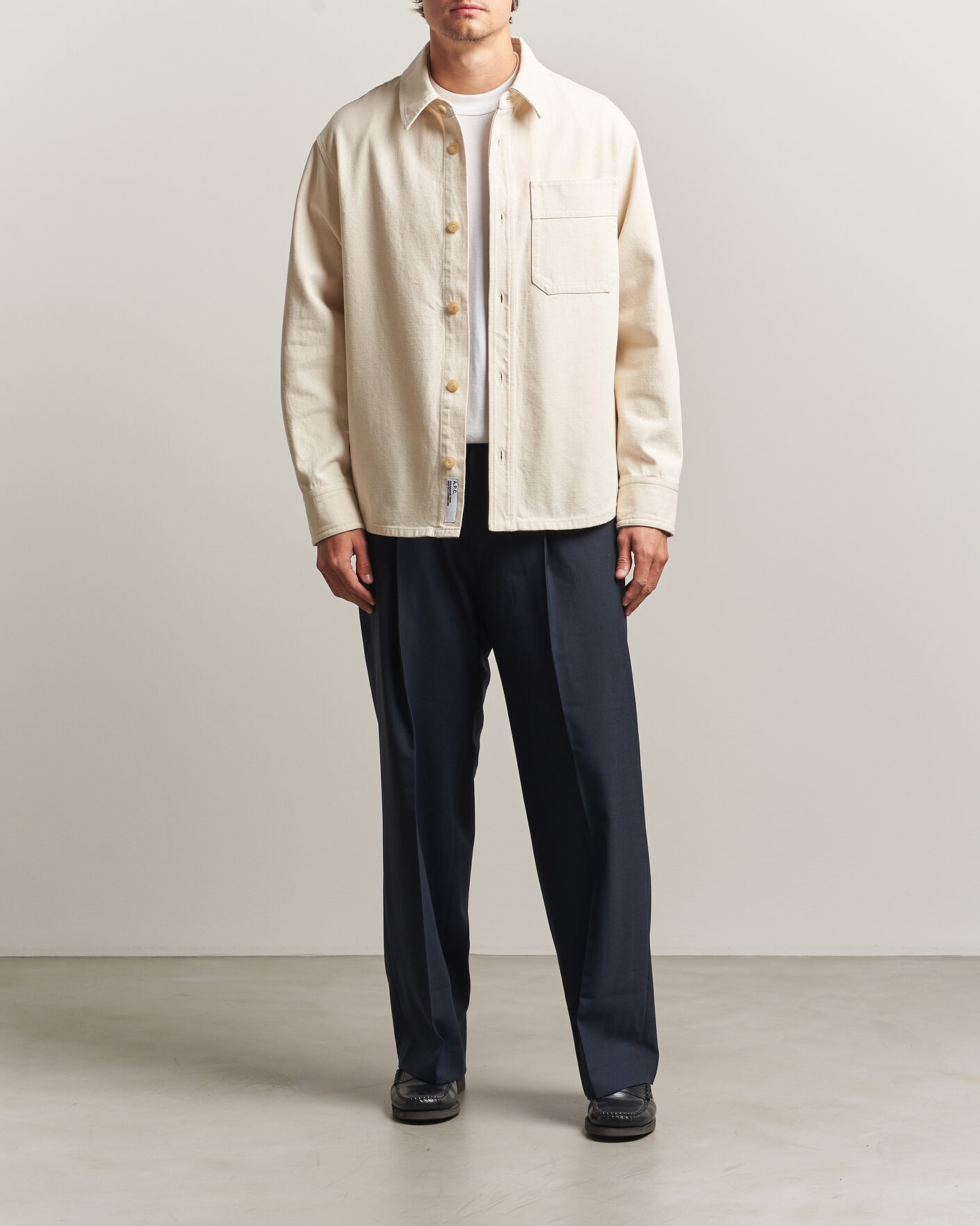 Men | Shirts | A.P.C. | Basile Overshirt Off White