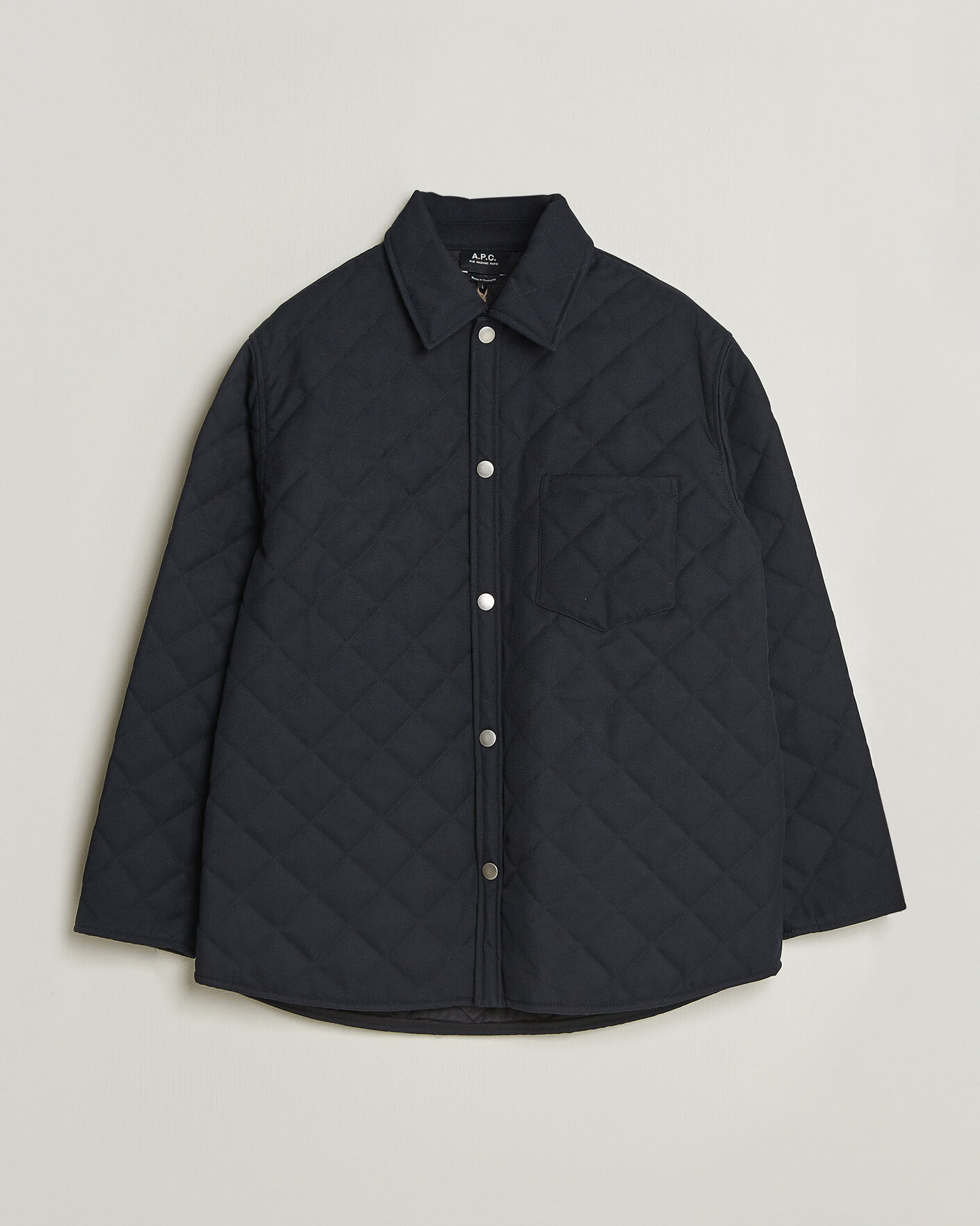 Men | Coats & Jackets | A.P.C. | Georges Quilted Jacket Dark Navy