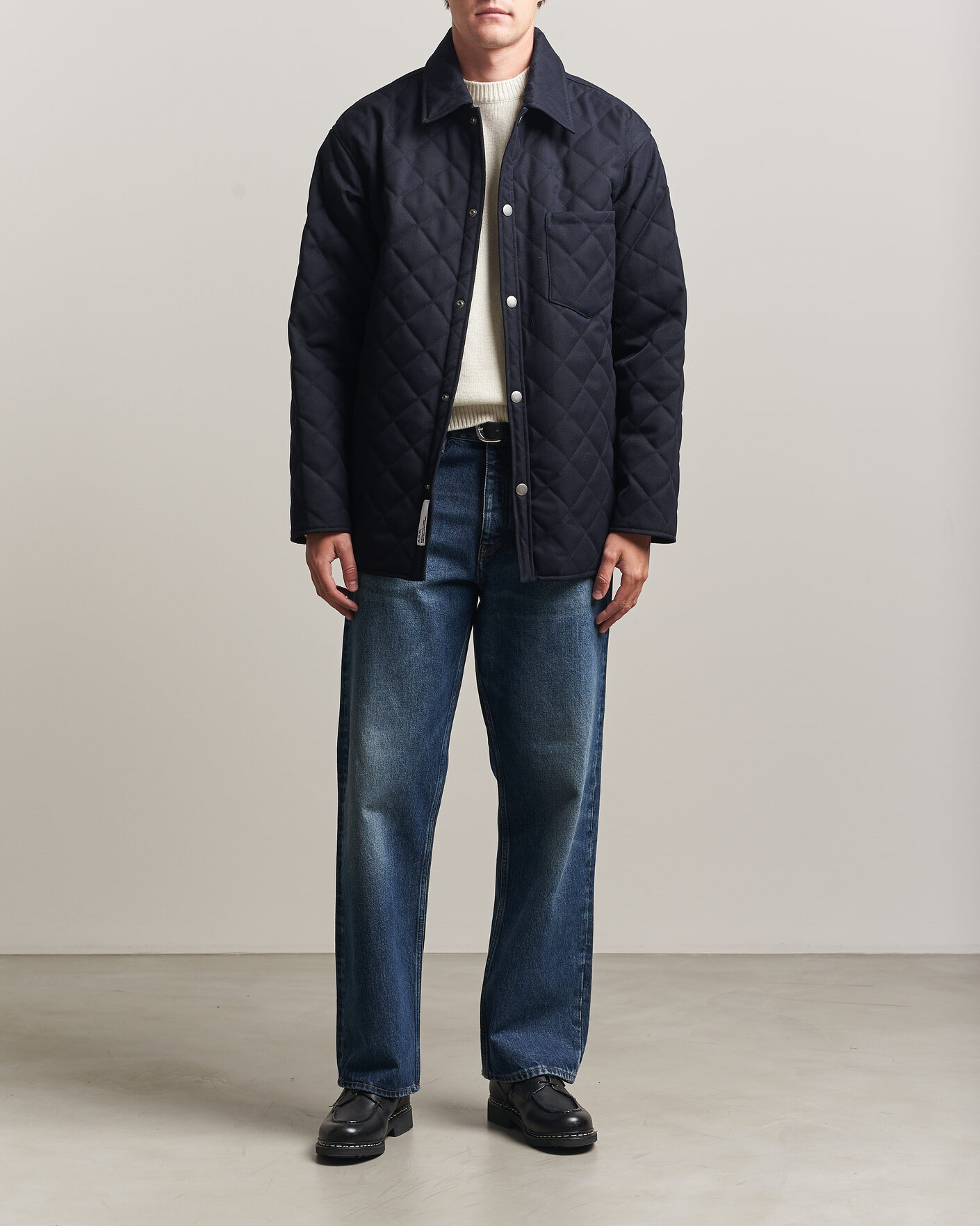Men | Coats & Jackets | A.P.C. | Georges Quilted Jacket Dark Navy