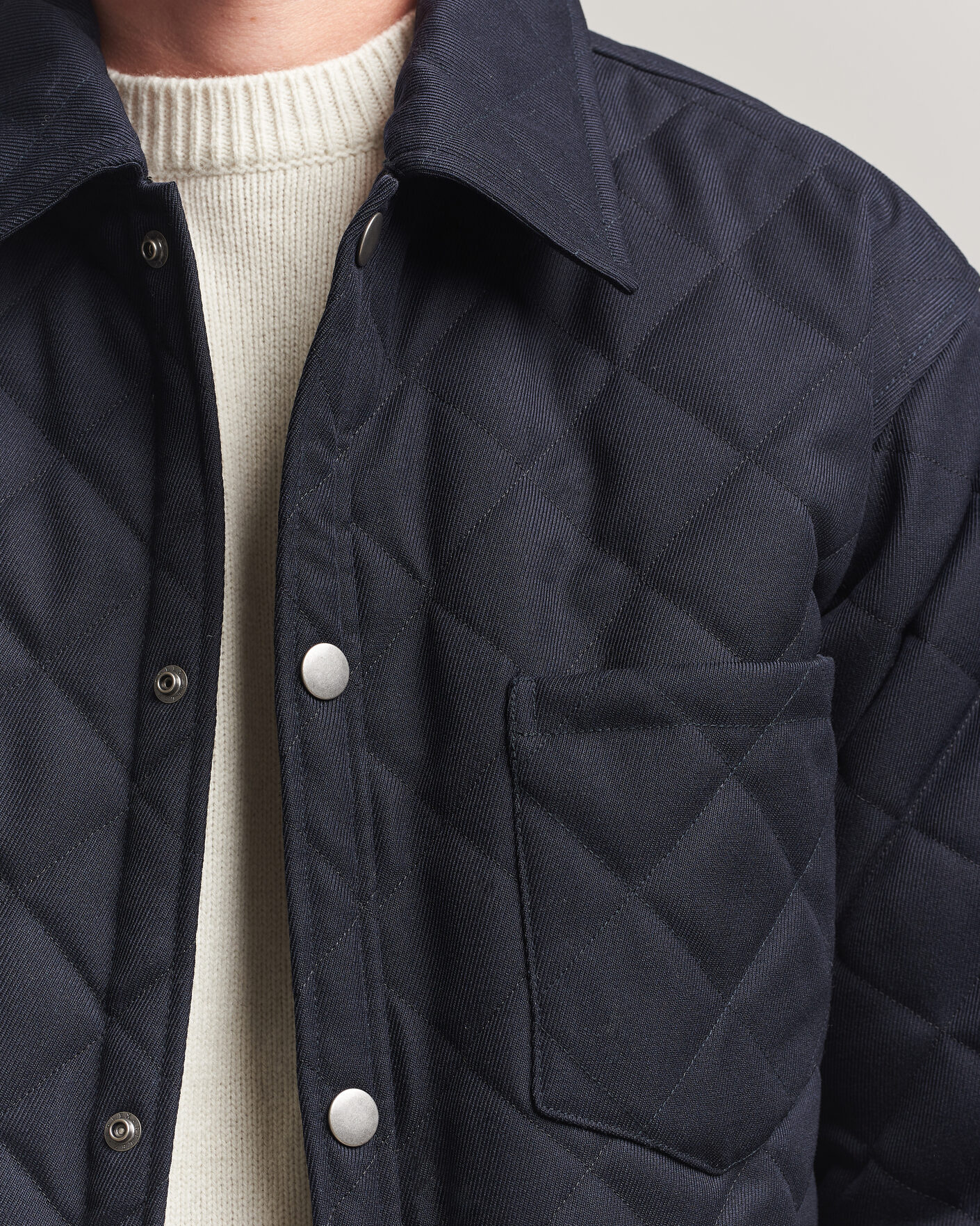 Men | Coats & Jackets | A.P.C. | Georges Quilted Jacket Dark Navy