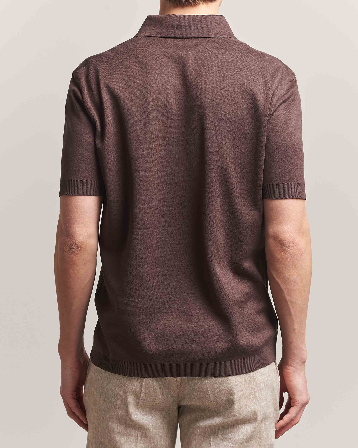 Men | Polo Shirts | Herno | Micro Piquet Polo Brown