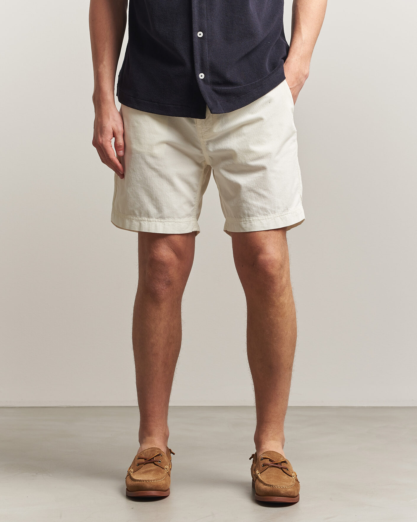 Men | Shorts | Morris | Fenix Summer Cord Shorts Off White