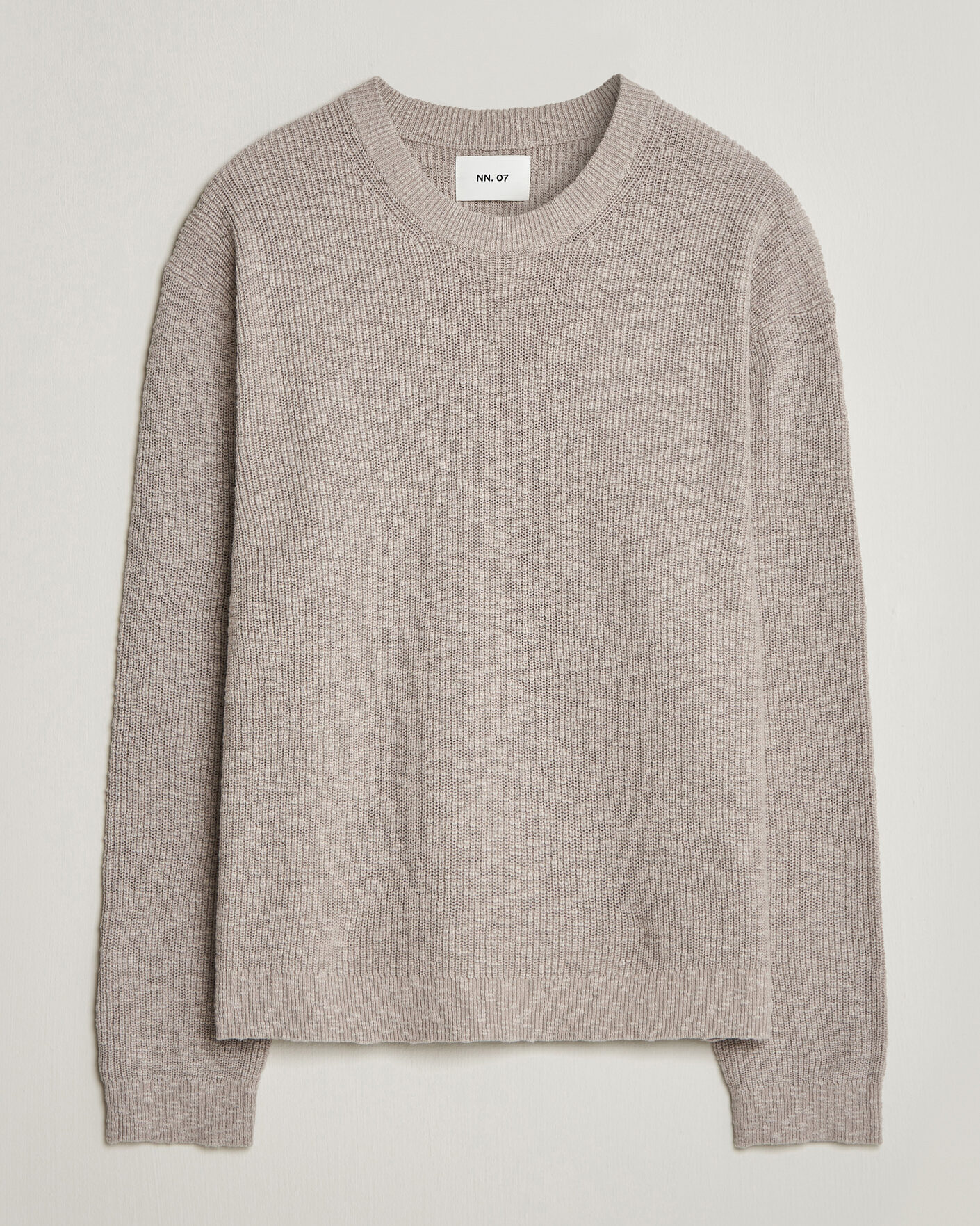 Men | Sweaters & Knitwear | NN07 | Russell Cotton Knitted Sweater Moon Dust