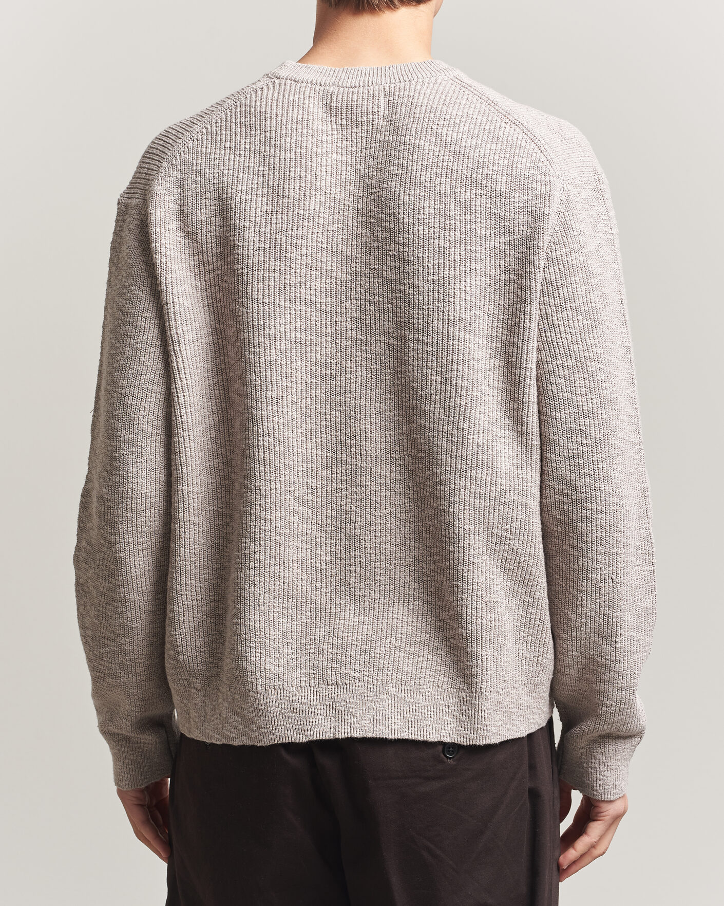 Men | Sweaters & Knitwear | NN07 | Russell Cotton Knitted Sweater Moon Dust