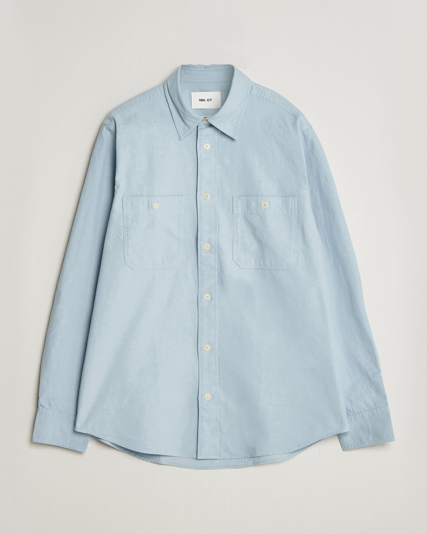 Men |  | NN07 | Colby Twill Overshirt Sky Mist