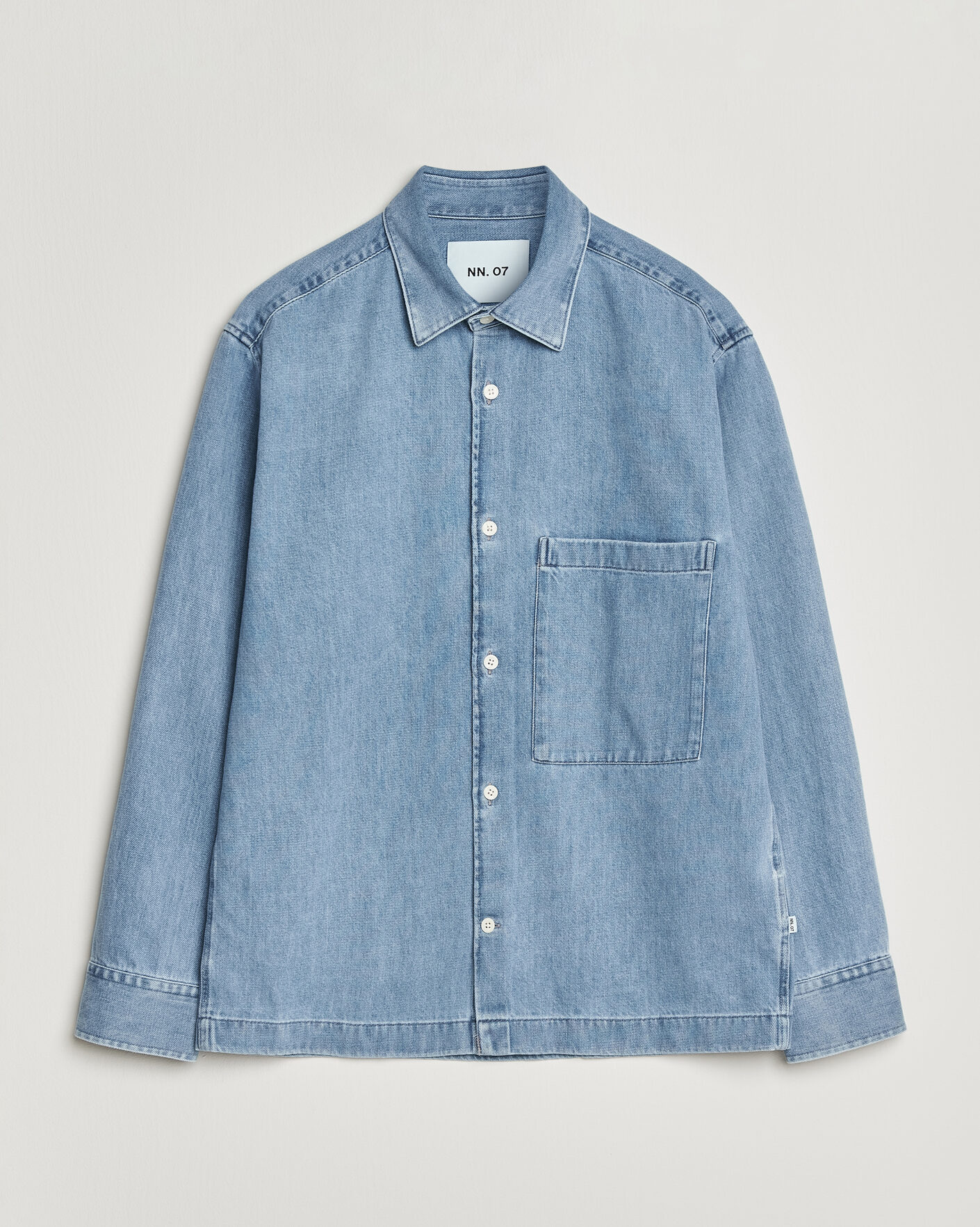 Men | Shirts | NN07 | Freddy Denim Overshirt Light Blue