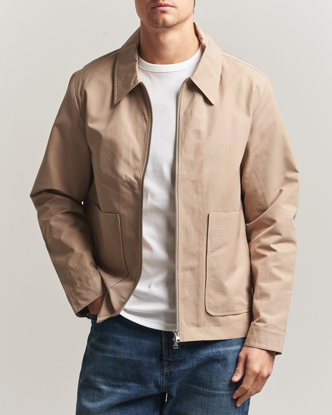 Men | Coats & Jackets | NN07 | Gael Cotton Twill Jacket Desert Khaki