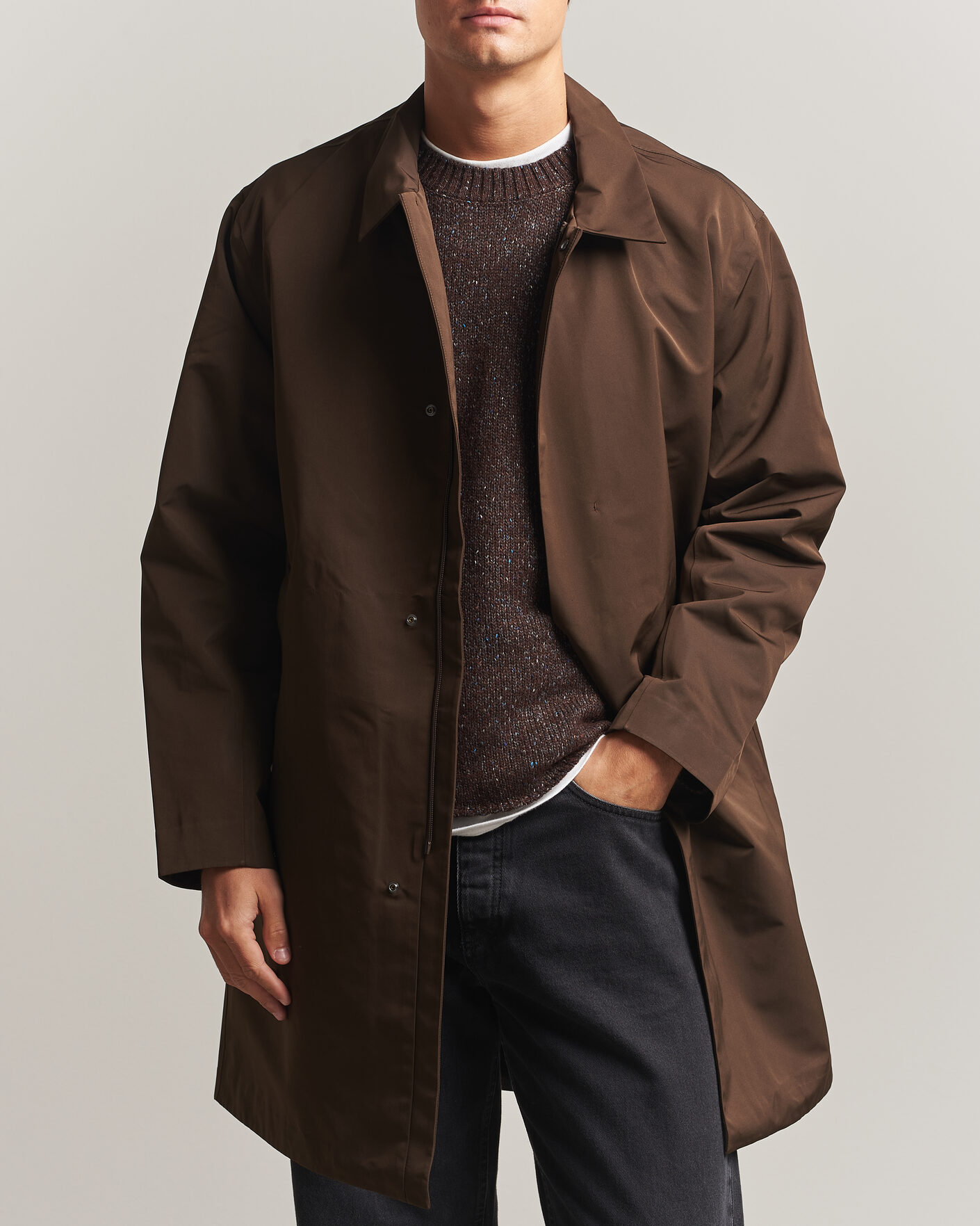Men | Coats & Jackets | NN07 | Steve Technical Coat Demitasse Brown