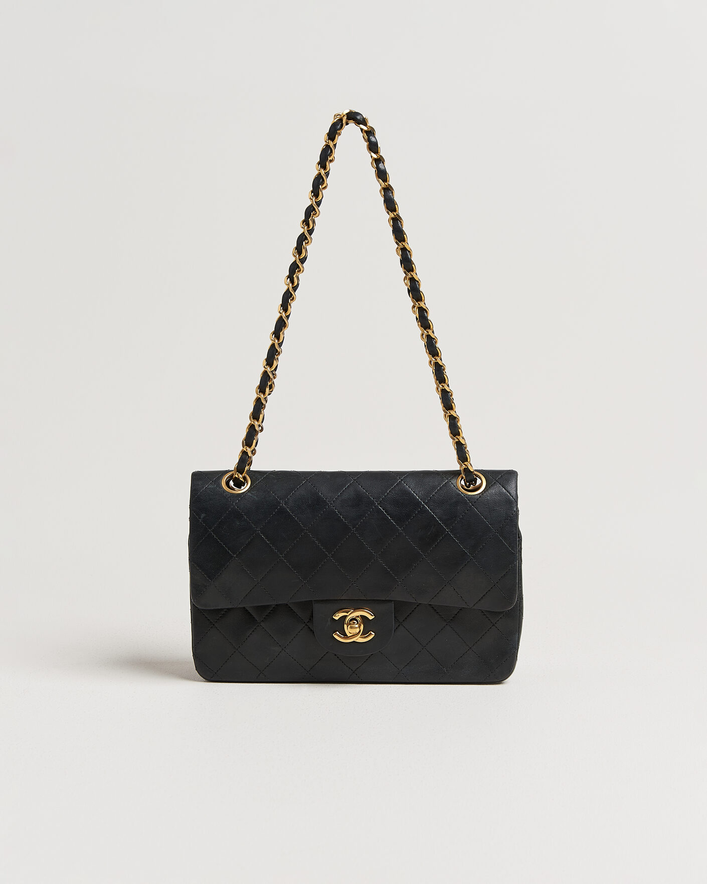 Men | Pre-Owned & Vintage Bags | Chanel Pre-Owned | Classic Small Double Flap Bag Black