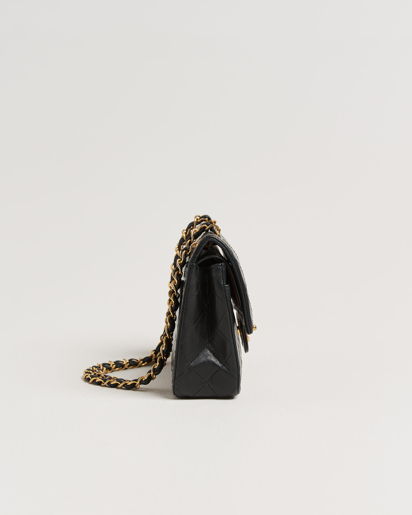 Men | Pre-Owned & Vintage Bags | Chanel Pre-Owned | Classic Small Double Flap Bag Black