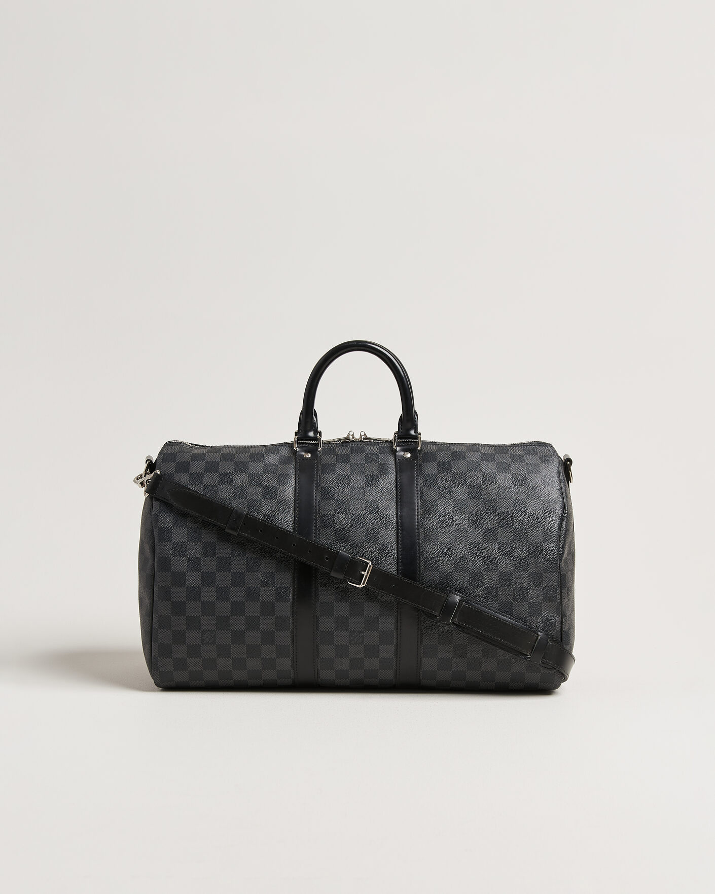 Men | Pre-Owned & Vintage Bags | Louis Vuitton Pre-Owned | Keepall 45 Bandouliére Damier Graphite