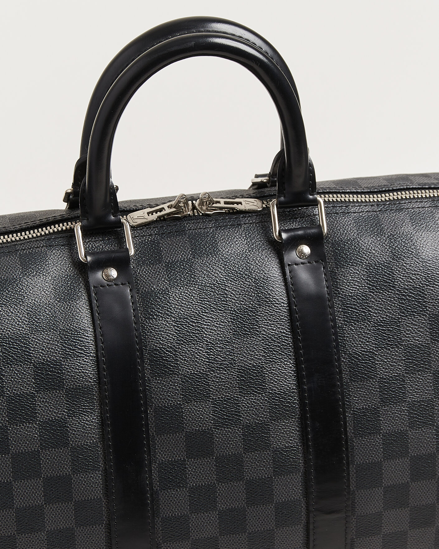 Men | Pre-Owned & Vintage Bags | Louis Vuitton Pre-Owned | Keepall 45 Bandouliére Damier Graphite