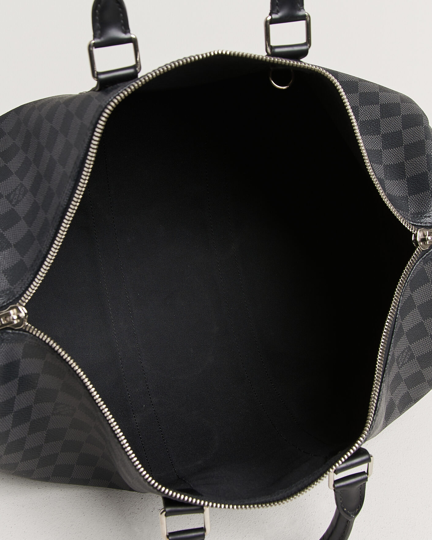 Men | Pre-Owned & Vintage Bags | Louis Vuitton Pre-Owned | Keepall 45 Bandouliére Damier Graphite