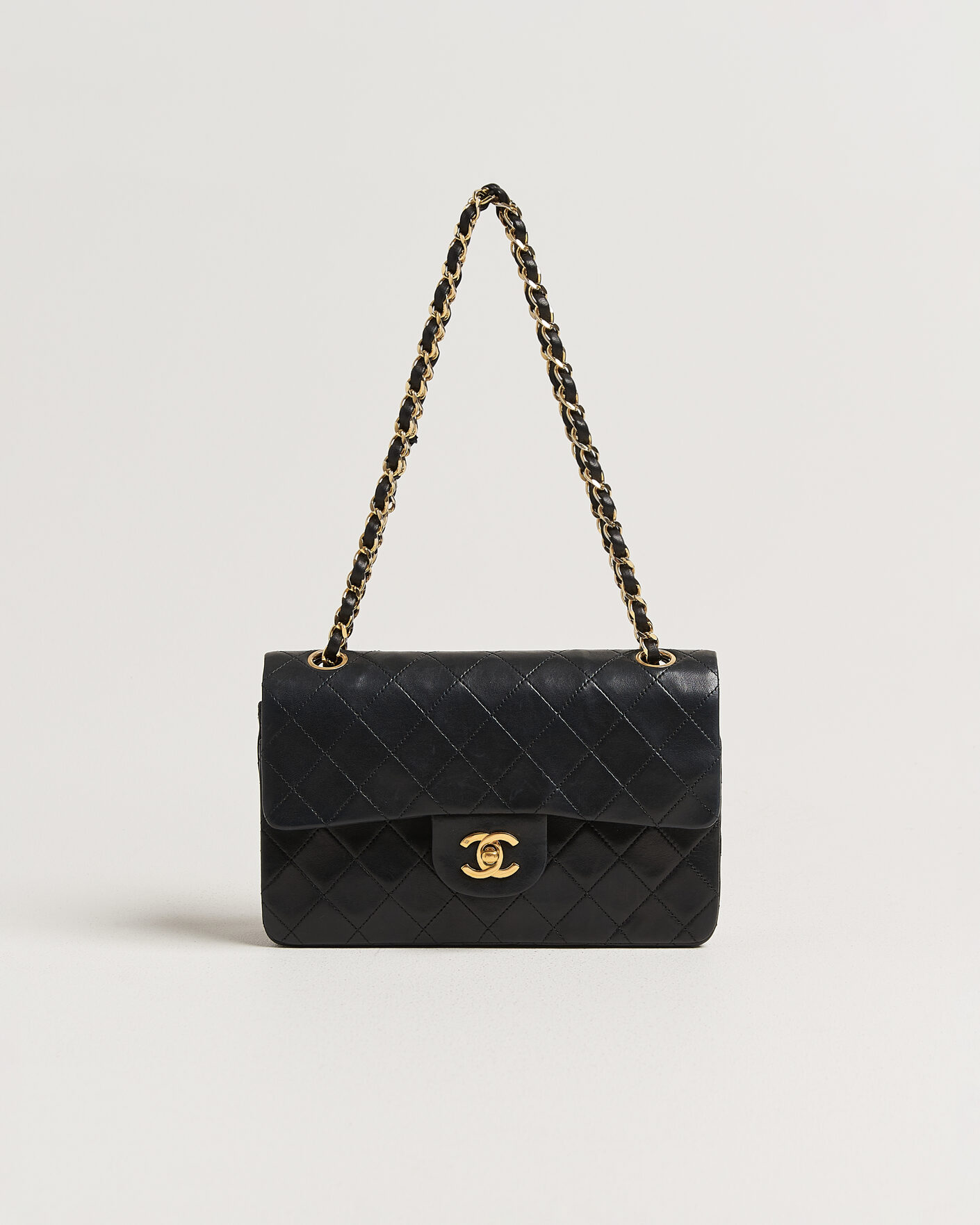 Men | Pre-Owned & Vintage Bags | Chanel Pre-Owned | Classic Small Double Flap Bag Black