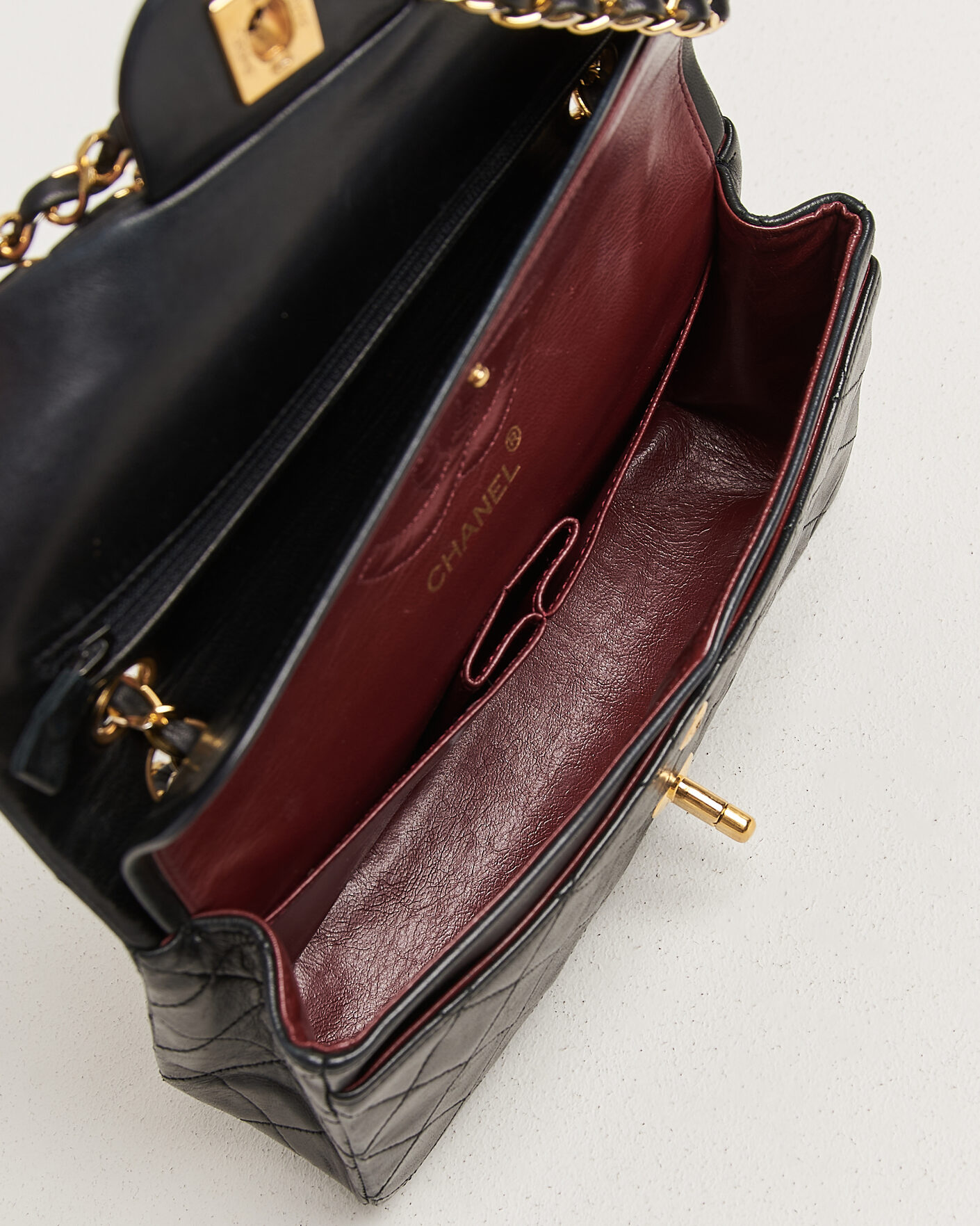 Men | Pre-Owned & Vintage Bags | Chanel Pre-Owned | Classic Small Double Flap Bag Black