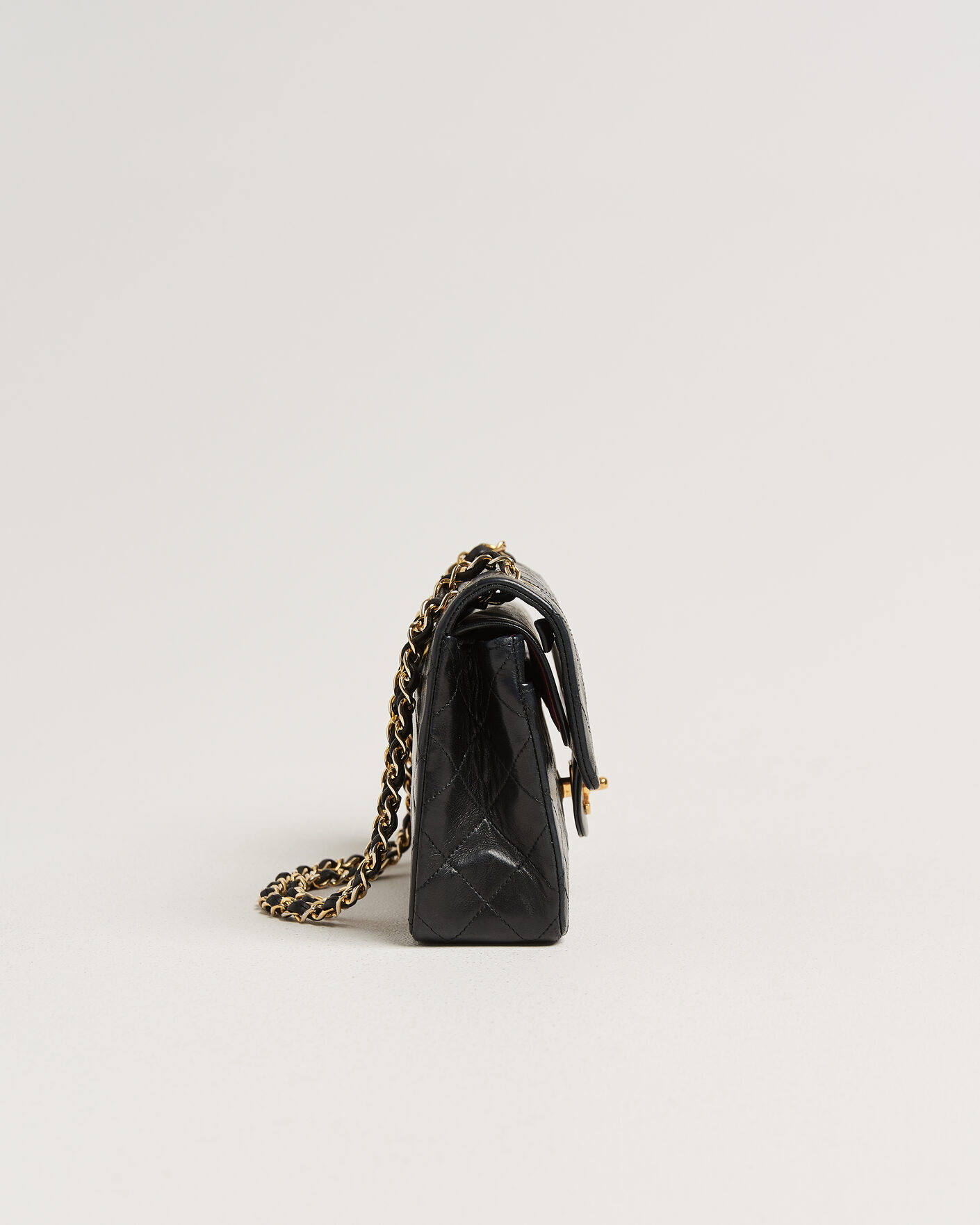 Men | Pre-Owned & Vintage Bags | Chanel Pre-Owned | Classic Small Double Flap Bag Black