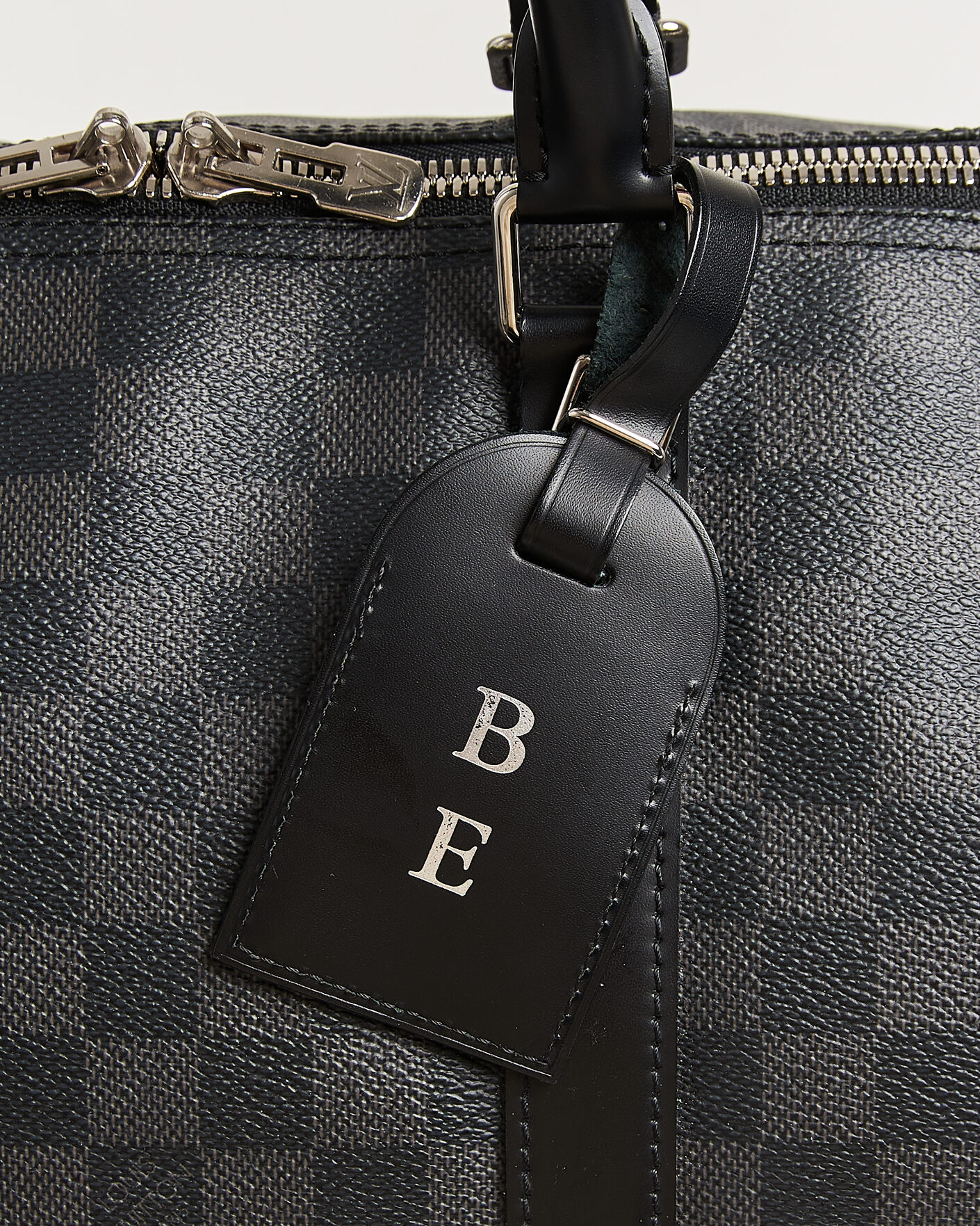 Men | Pre-Owned & Vintage Bags | Louis Vuitton Pre-Owned | Keepall 55 Bandouliére Damier Graphite