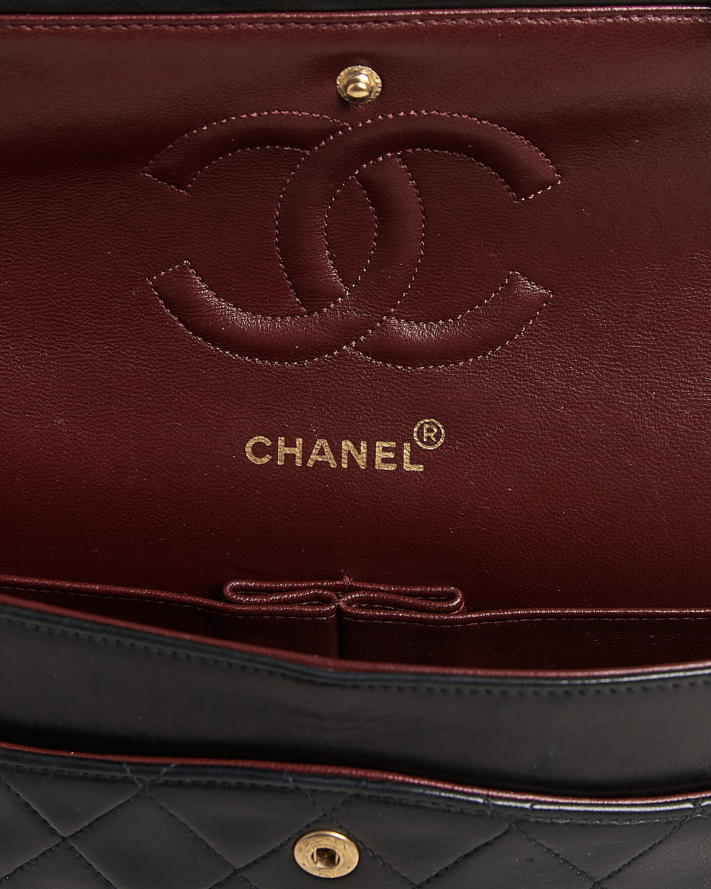 Men | Chanel Pre-Owned Classic Medium Double Flap Bag Black | Chanel Pre-Owned | Classic Medium Double Flap Bag Black
