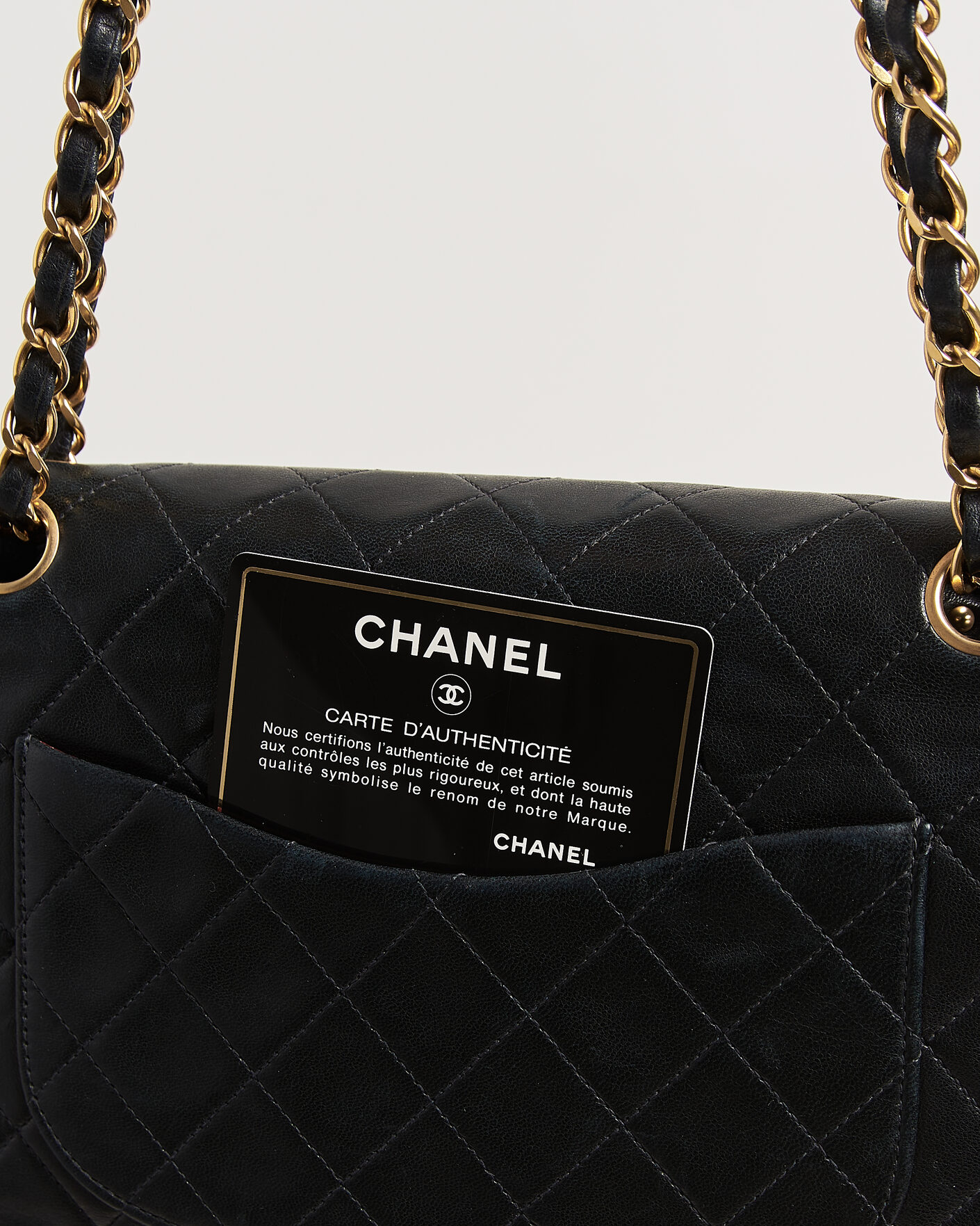Men | Pre-Owned & Vintage Bags | Chanel Pre-Owned | Classic Medium Double Flap Bag Black