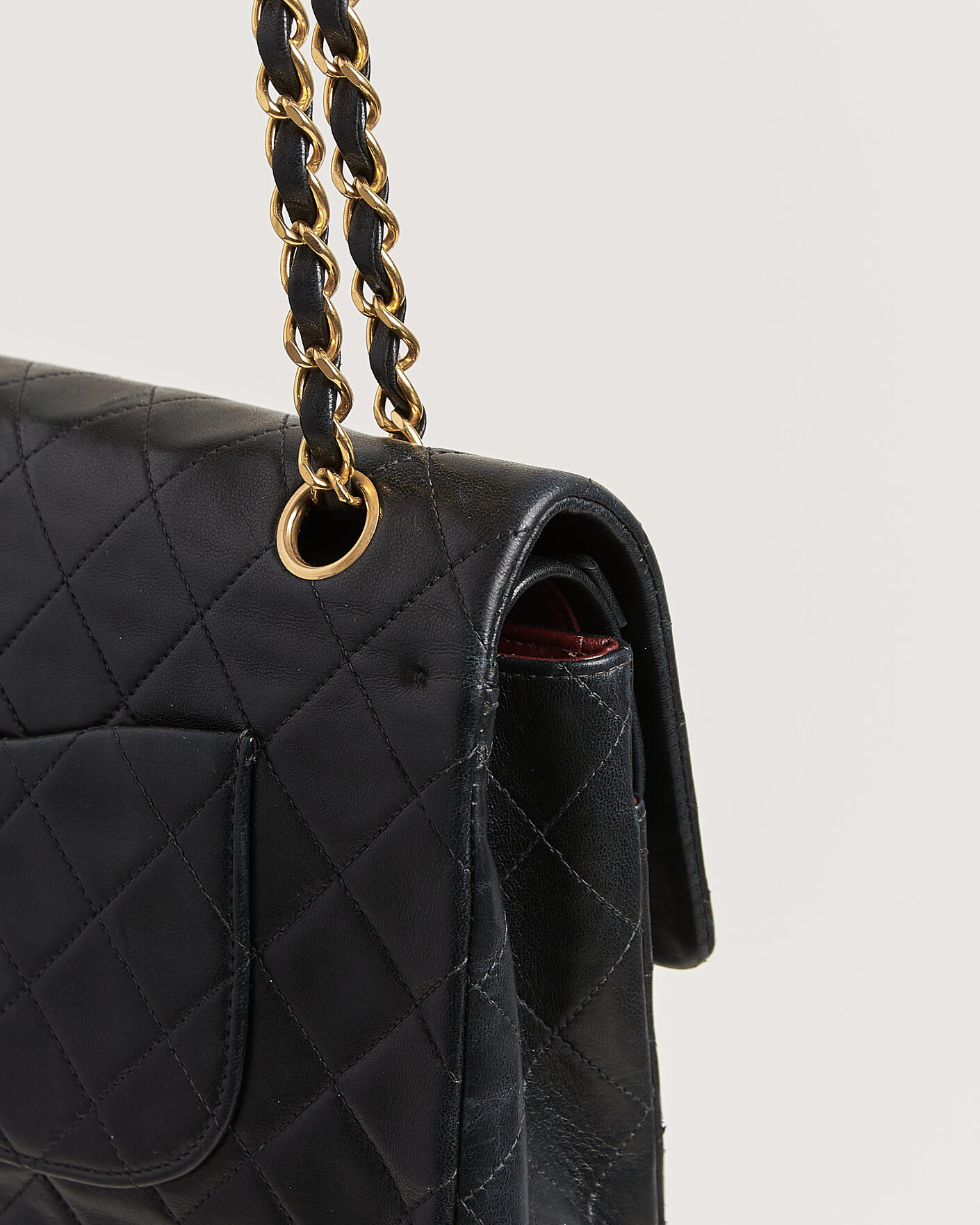 Men | Pre-Owned & Vintage Bags | Chanel Pre-Owned | Classic Medium Double Flap Bag Black