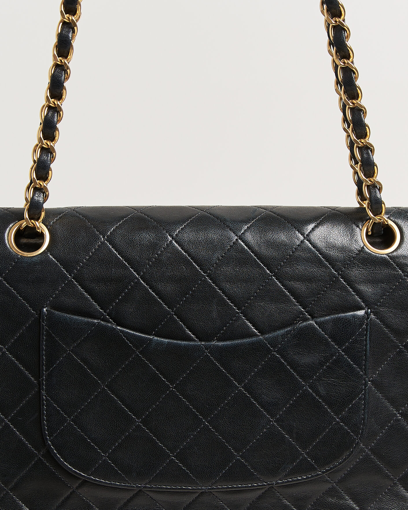 Men | Chanel Pre-Owned Classic Medium Double Flap Bag Black | Chanel Pre-Owned | Classic Medium Double Flap Bag Black