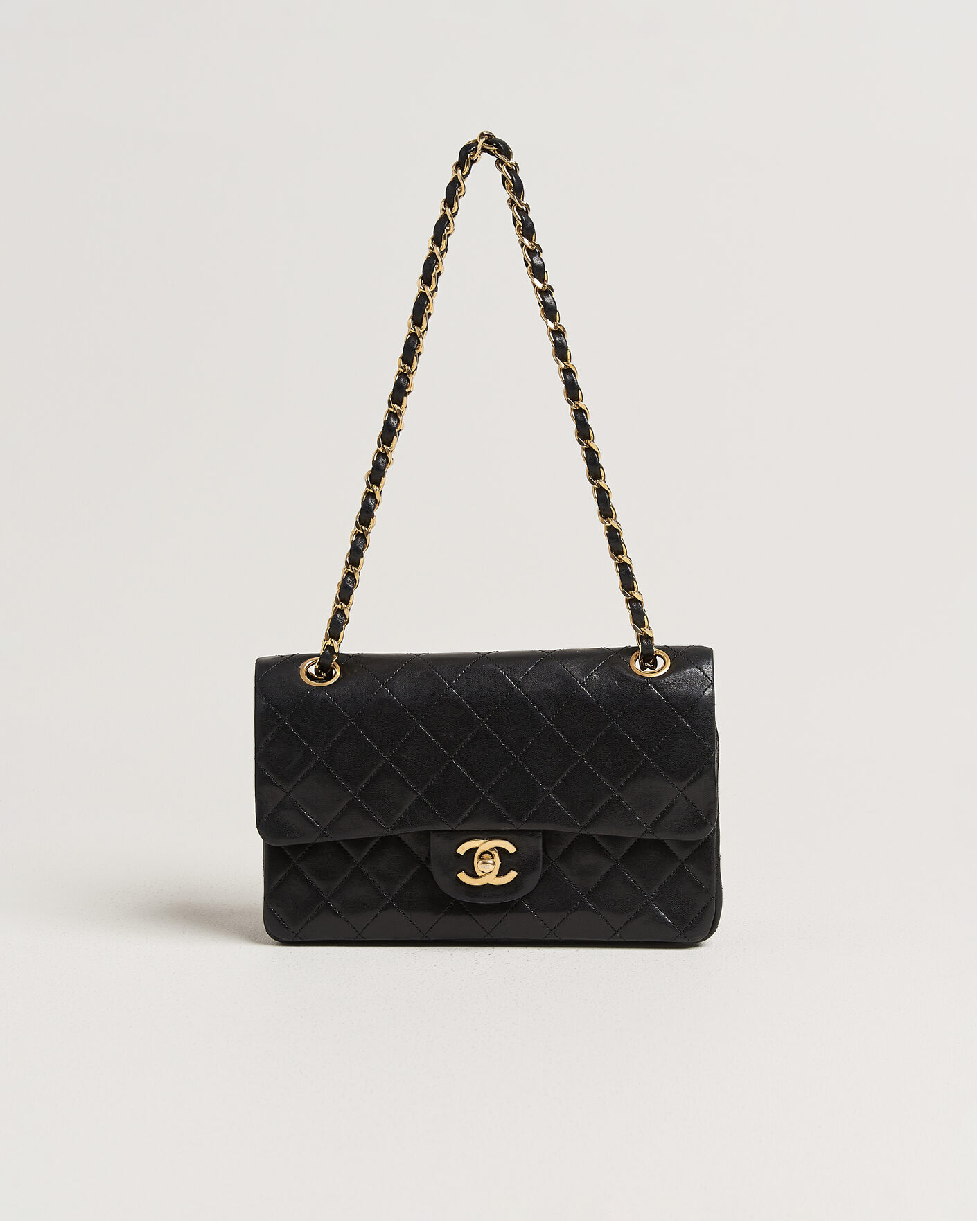 Men | Pre-Owned & Vintage Bags | Chanel Pre-Owned | Classic Small Double Flap Bag Black