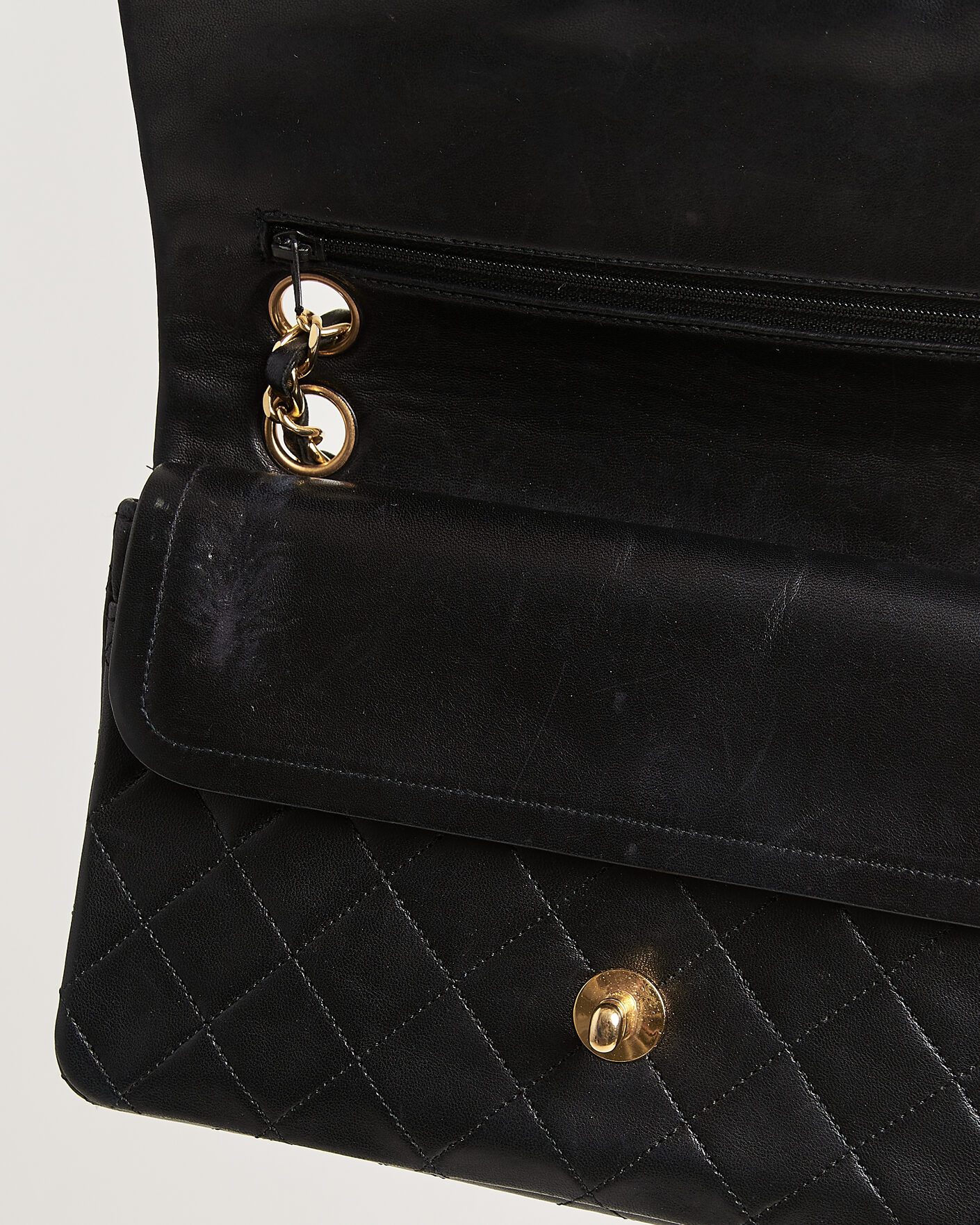 Men | Chanel Pre-Owned Classic Small Double Flap Bag Black | Chanel Pre-Owned | Classic Small Double Flap Bag Black