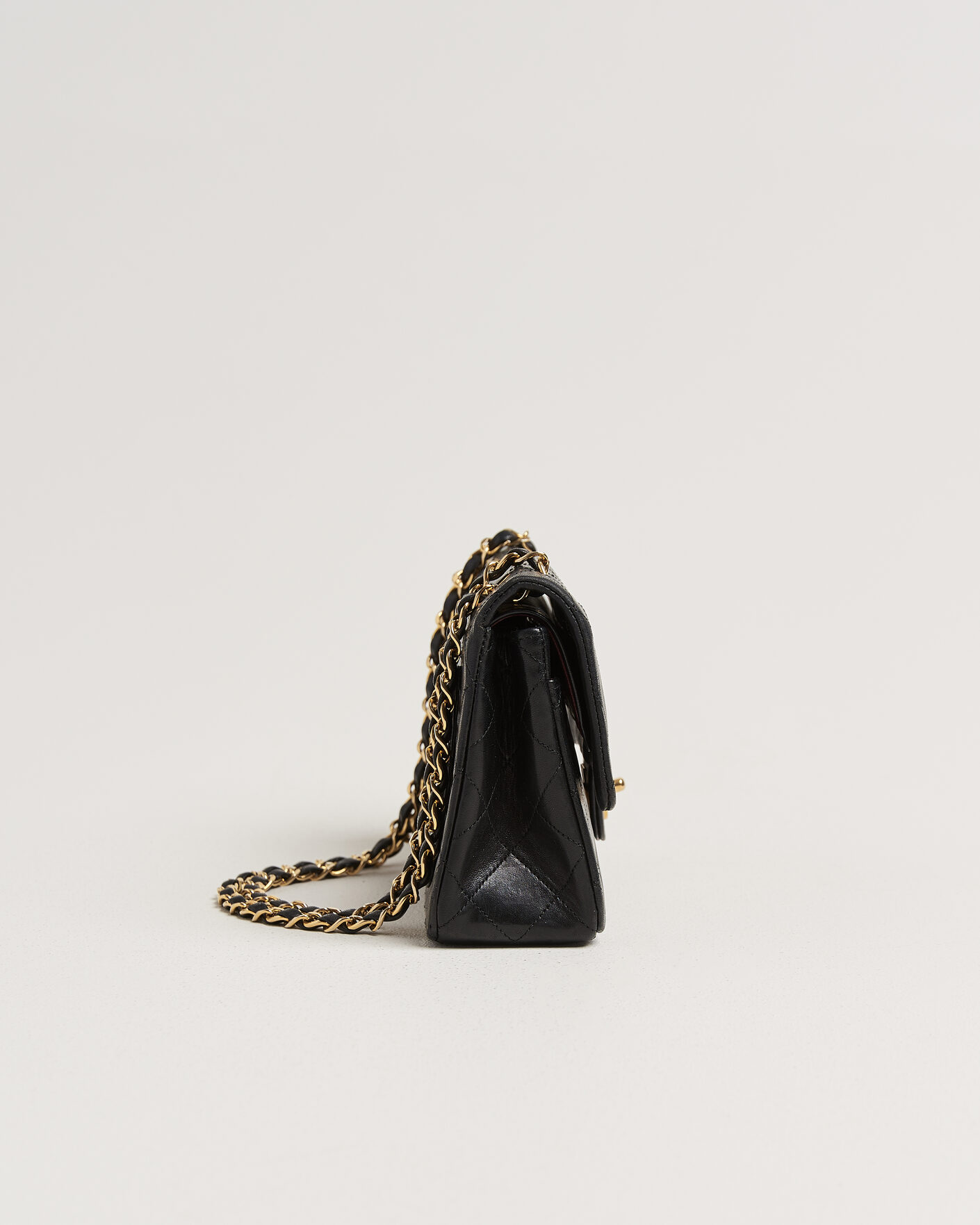 Men | Chanel Pre-Owned Classic Small Double Flap Bag Black | Chanel Pre-Owned | Classic Small Double Flap Bag Black