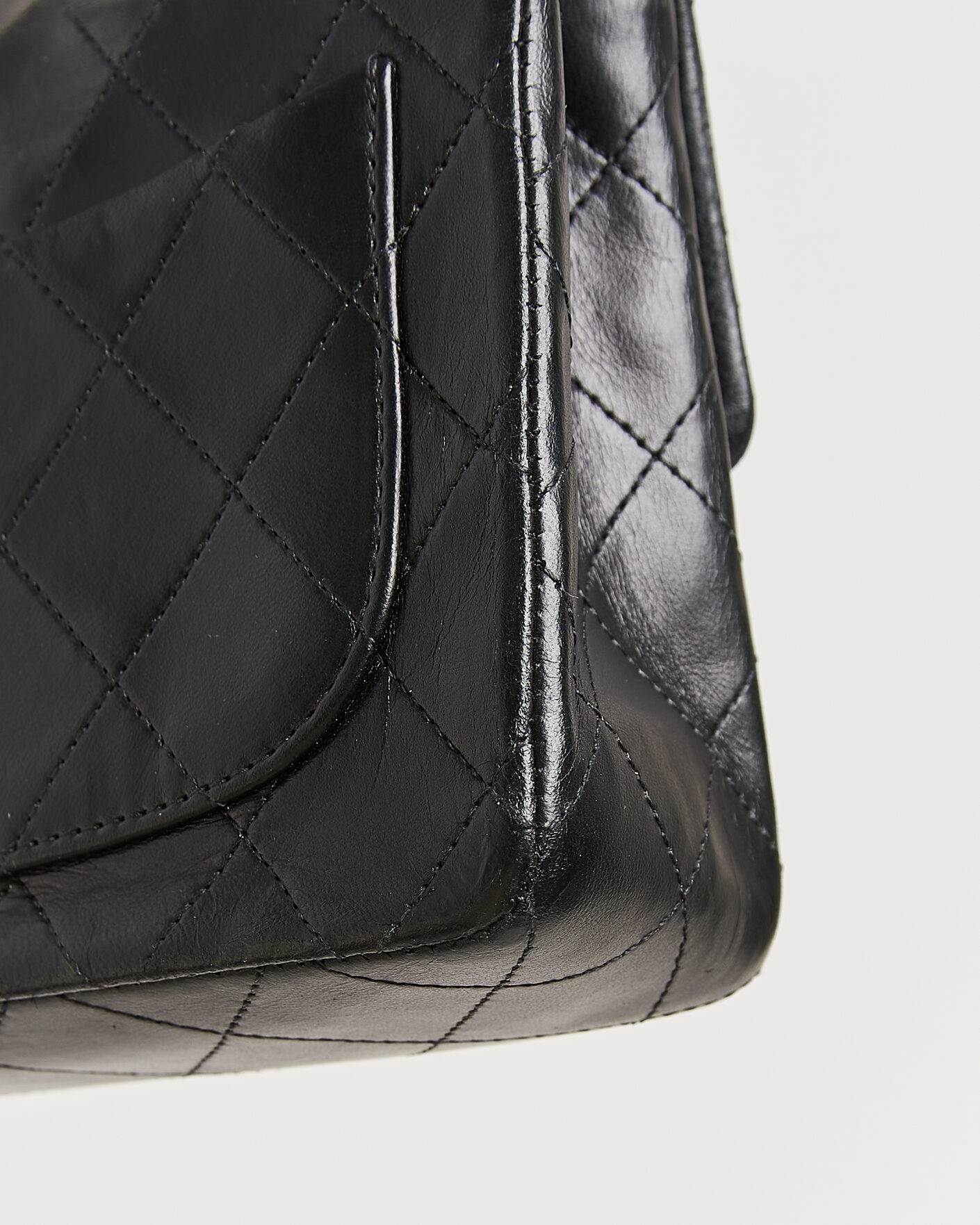 Men | Chanel Pre-Owned Classic Mini Single Flap Square Bag Black | Chanel Pre-Owned | Classic Mini Single Flap Square Bag Black
