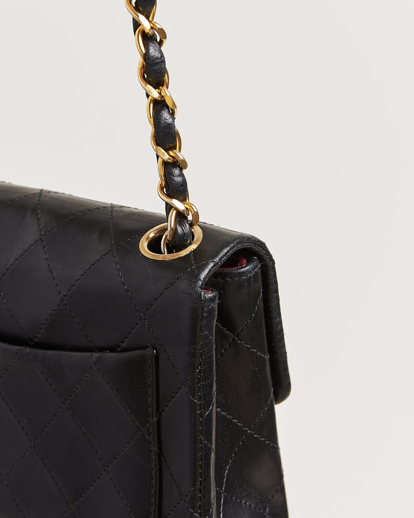 Men | Chanel Pre-Owned Classic Mini Single Flap Square Bag Black | Chanel Pre-Owned | Classic Mini Single Flap Square Bag Black