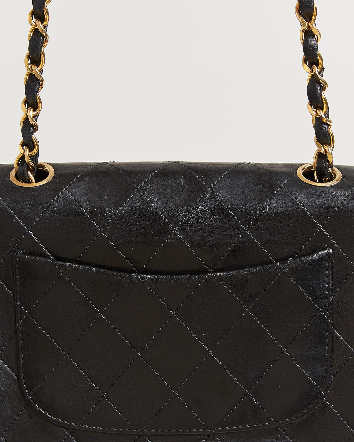 Men | Pre-Owned & Vintage Bags | Chanel Pre-Owned | Classic Mini Single Flap Square Bag Black
