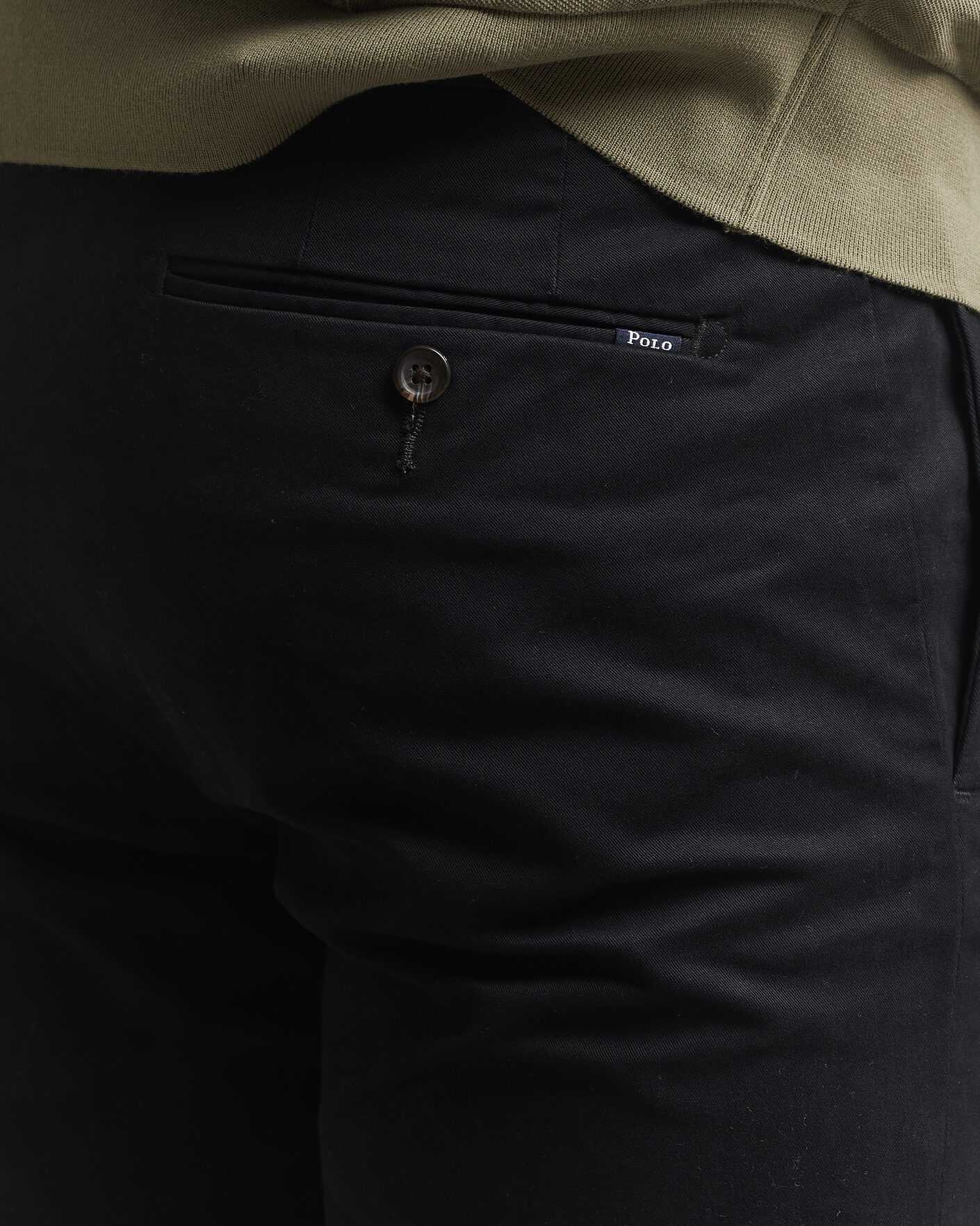 Men | Trousers | Polo Ralph Lauren | Greenwich Slim Fit Stretch Chinos Black