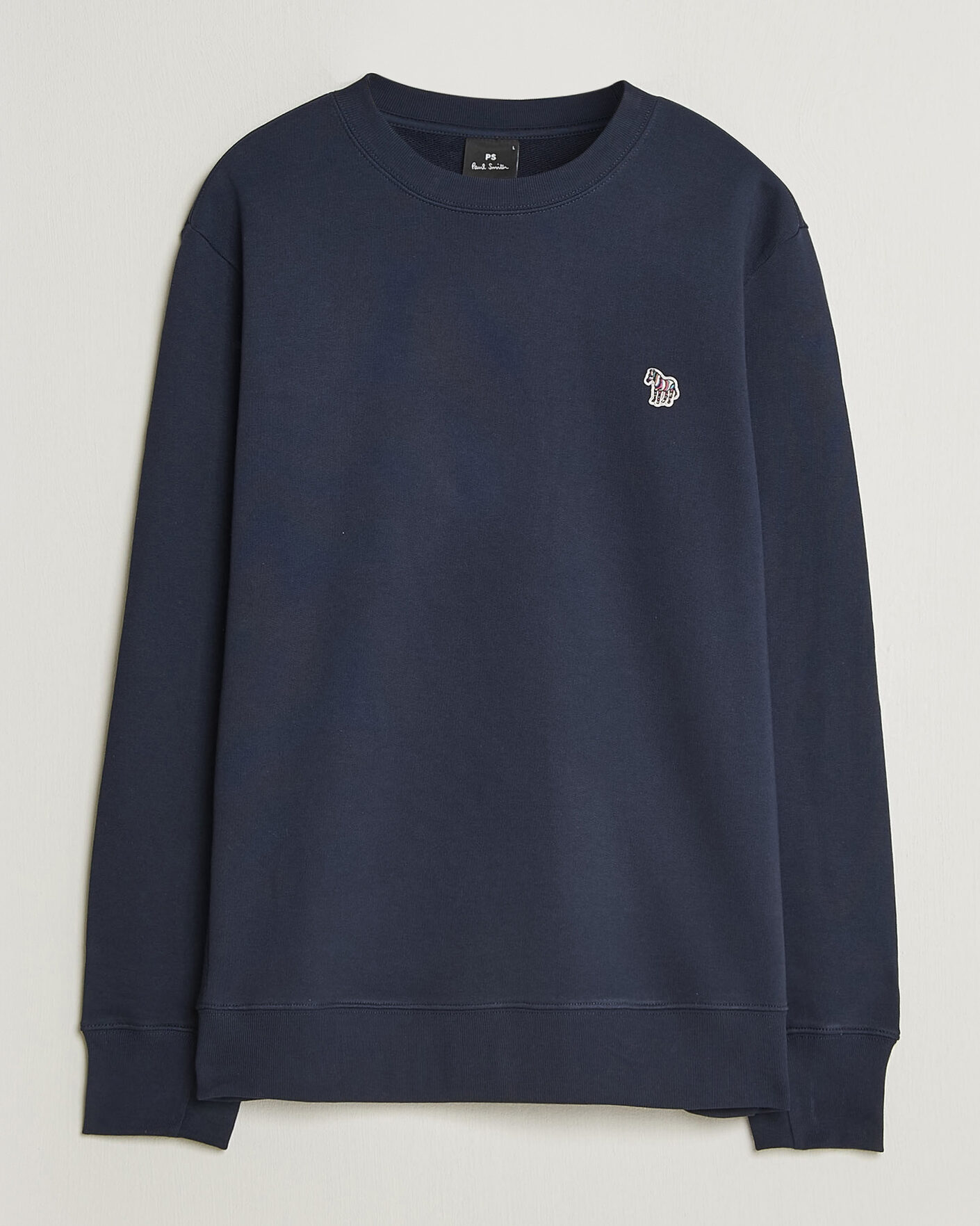 Men | Sweaters & Knitwear | PS Paul Smith | Zebra Organic Cotton Sweatshirt Navy