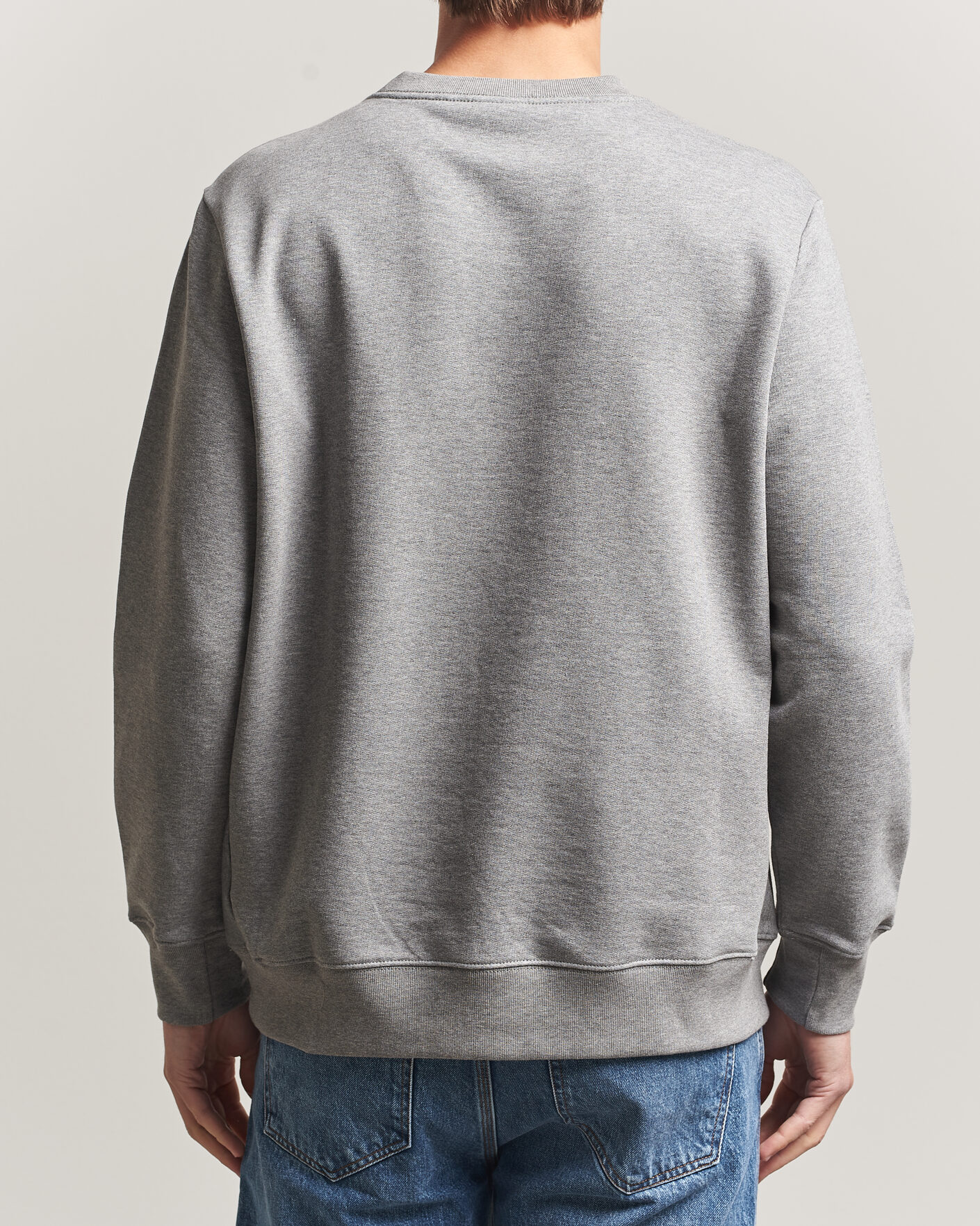 Men | Sweaters & Knitwear | PS Paul Smith | Zebra Organic Cotton Sweatshirt Grey Melange