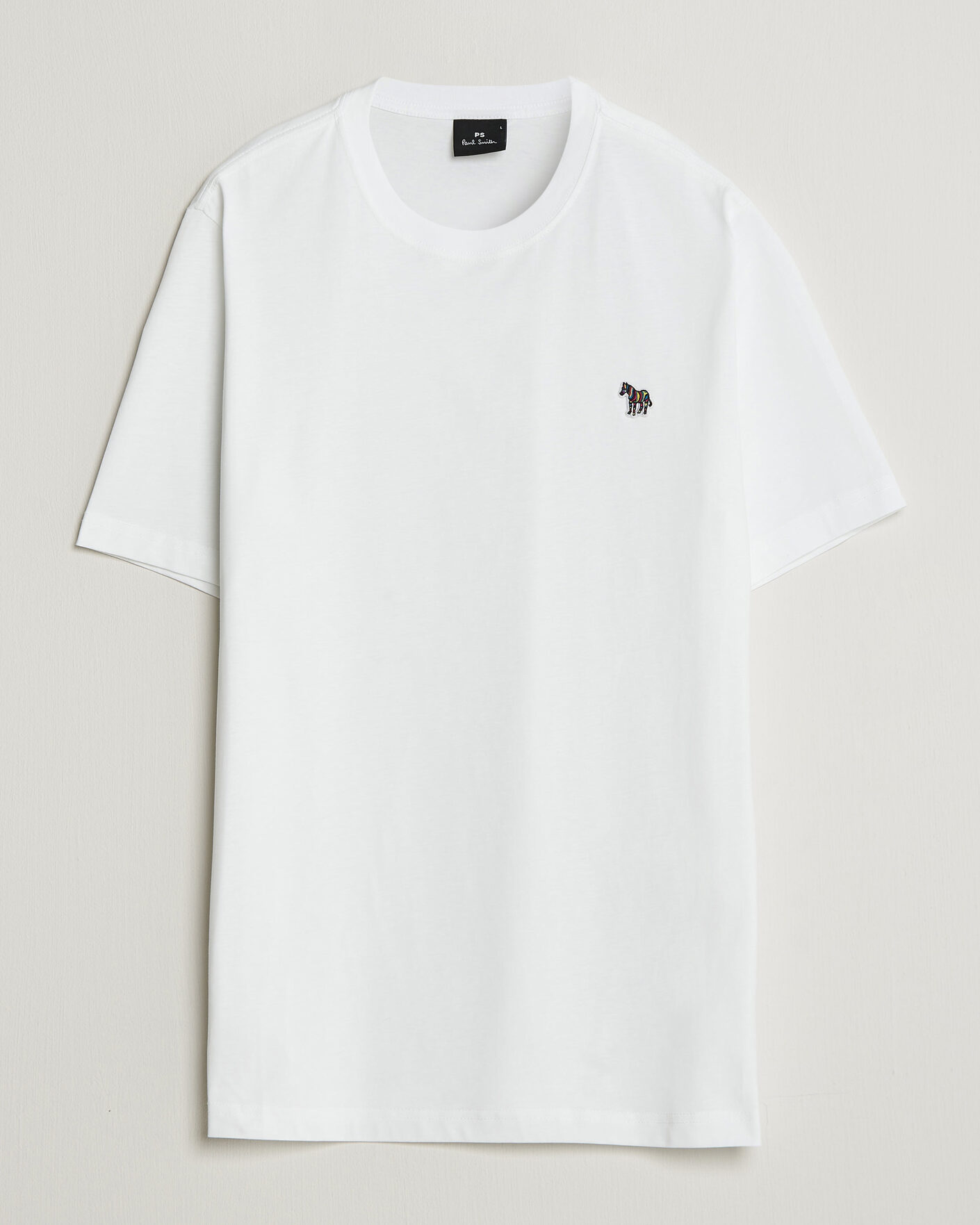 Men | T-Shirts | PS Paul Smith | Organic Cotton Zebra T-Shirt White