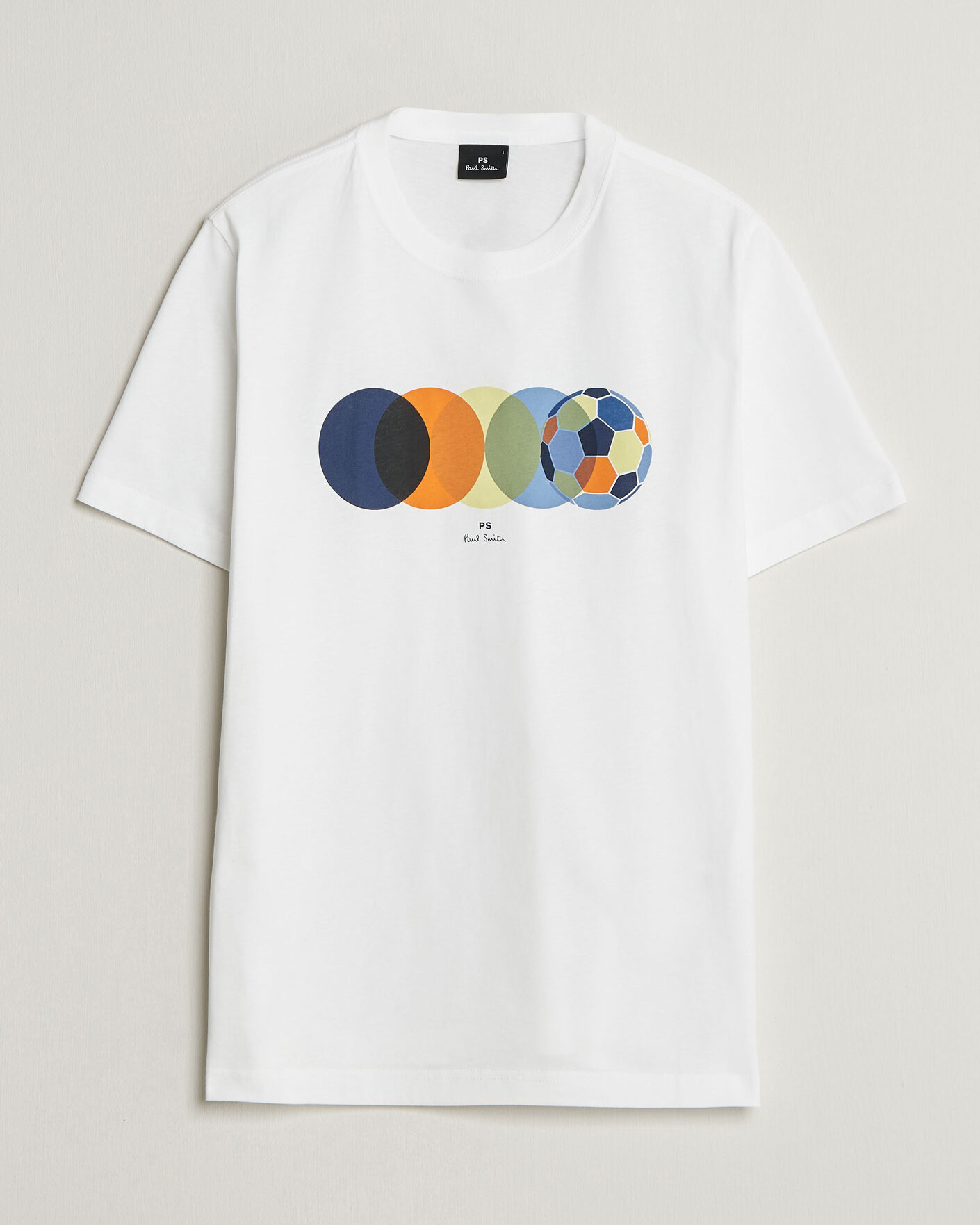 Men | T-Shirts | PS Paul Smith | Football Crew Neck T-Shirt White