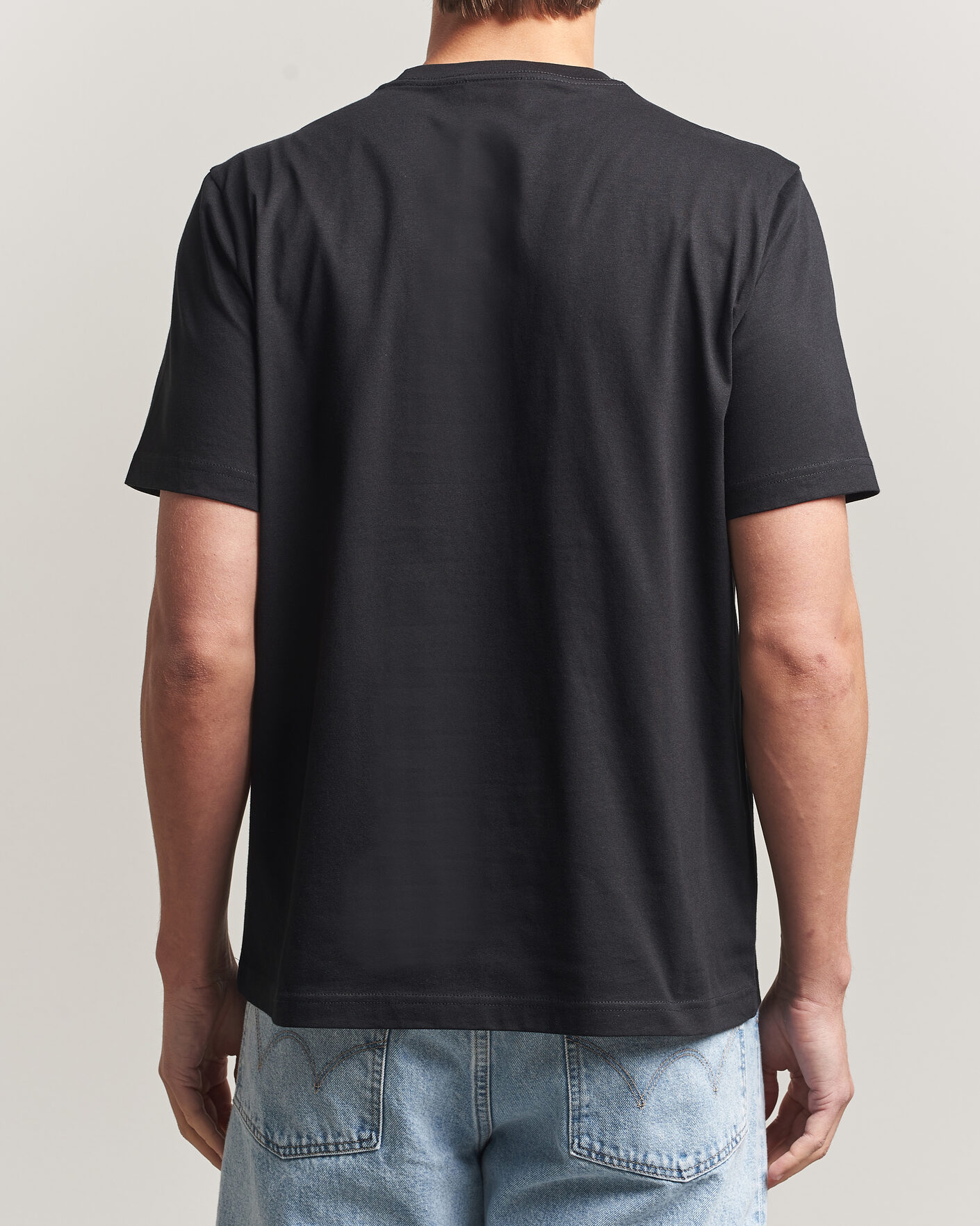 Men | T-Shirts | PS Paul Smith | In A Row Crew Neck T-Shirt Black