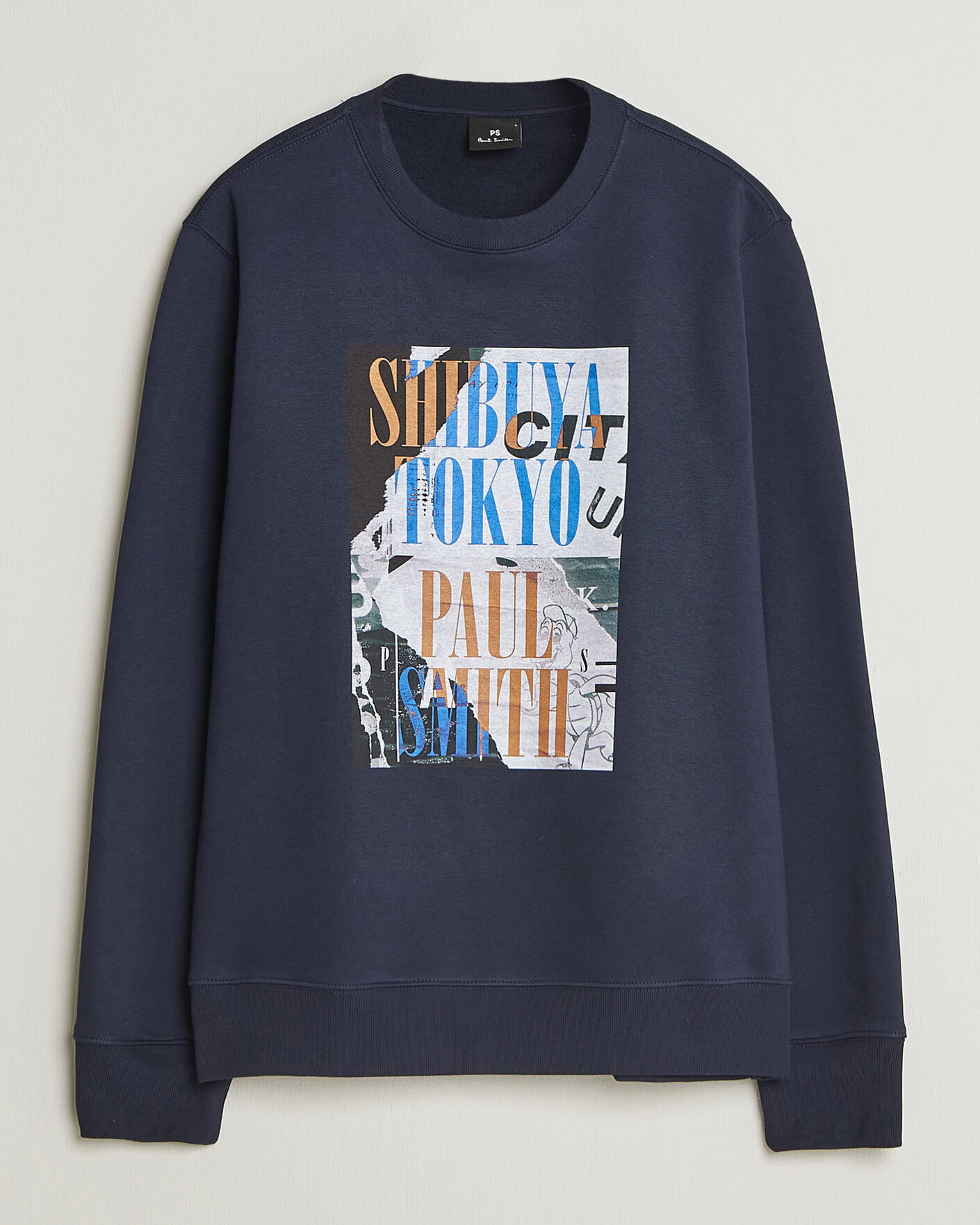 Men | Sweaters & Knitwear | PS Paul Smith | Shibuya Tokyo Crew Neck Sweatshirt Navy