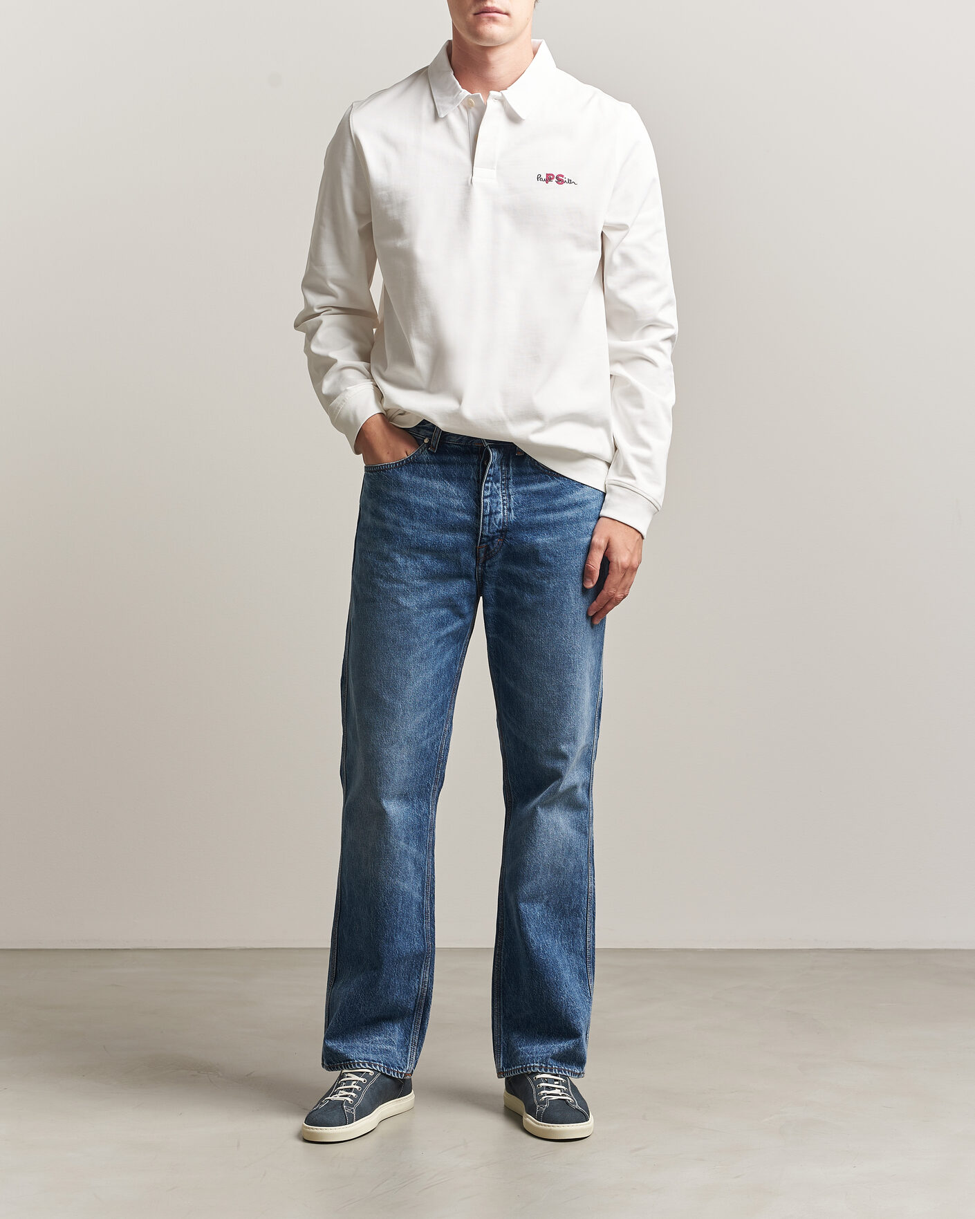 Men | Sweaters & Knitwear | PS Paul Smith | Organic Cotton Rugger Off White