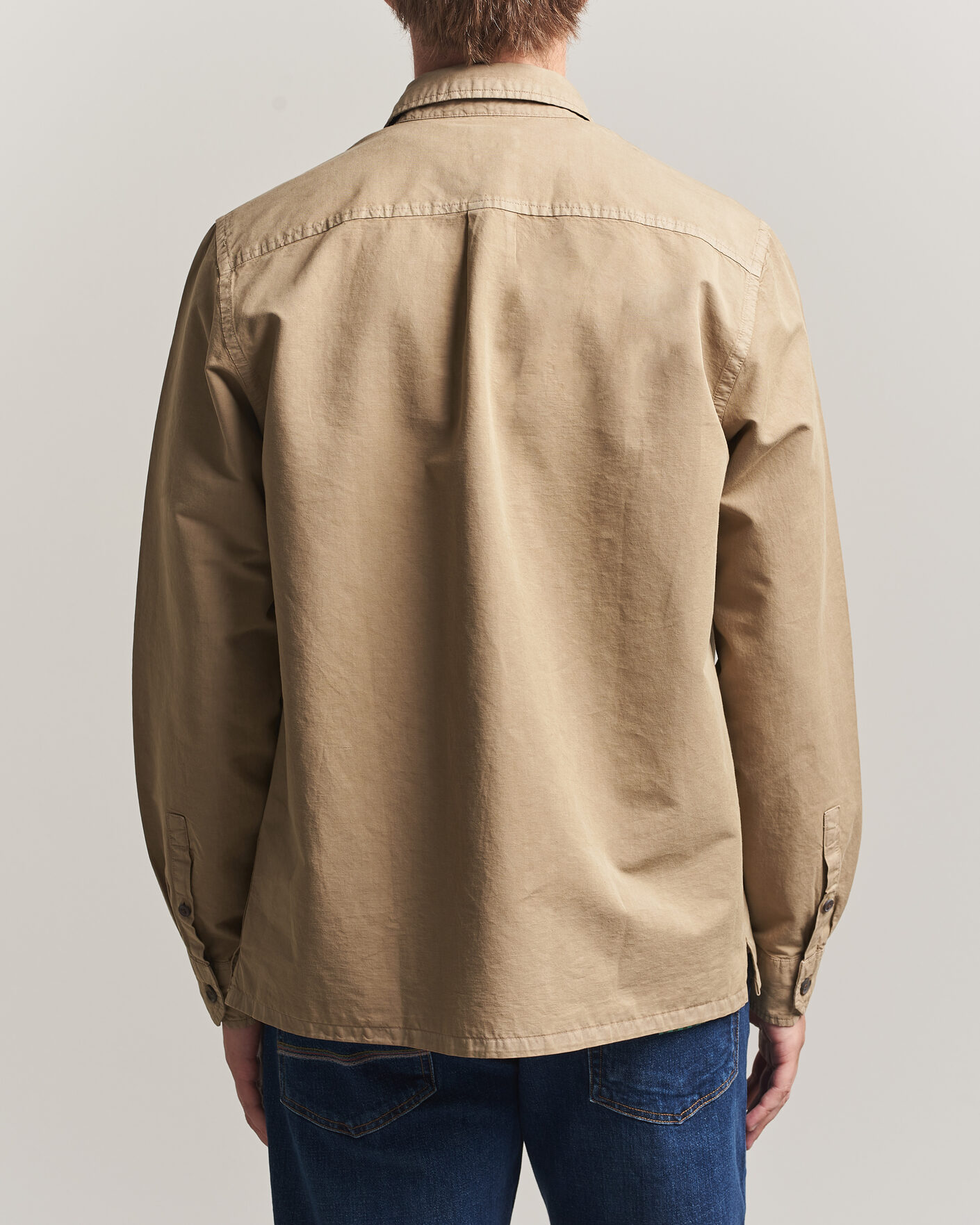 Men | Shirts | PS Paul Smith | Casual Fit Cotton Overshirt Beige