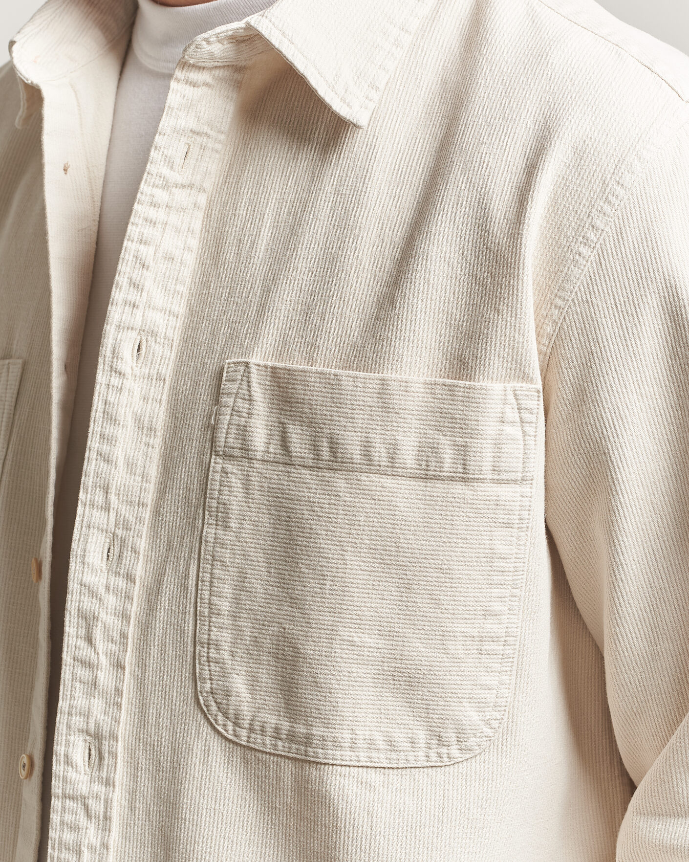 Men | Shirts | PS Paul Smith | Casual Fit Cotton Overshirt Off White