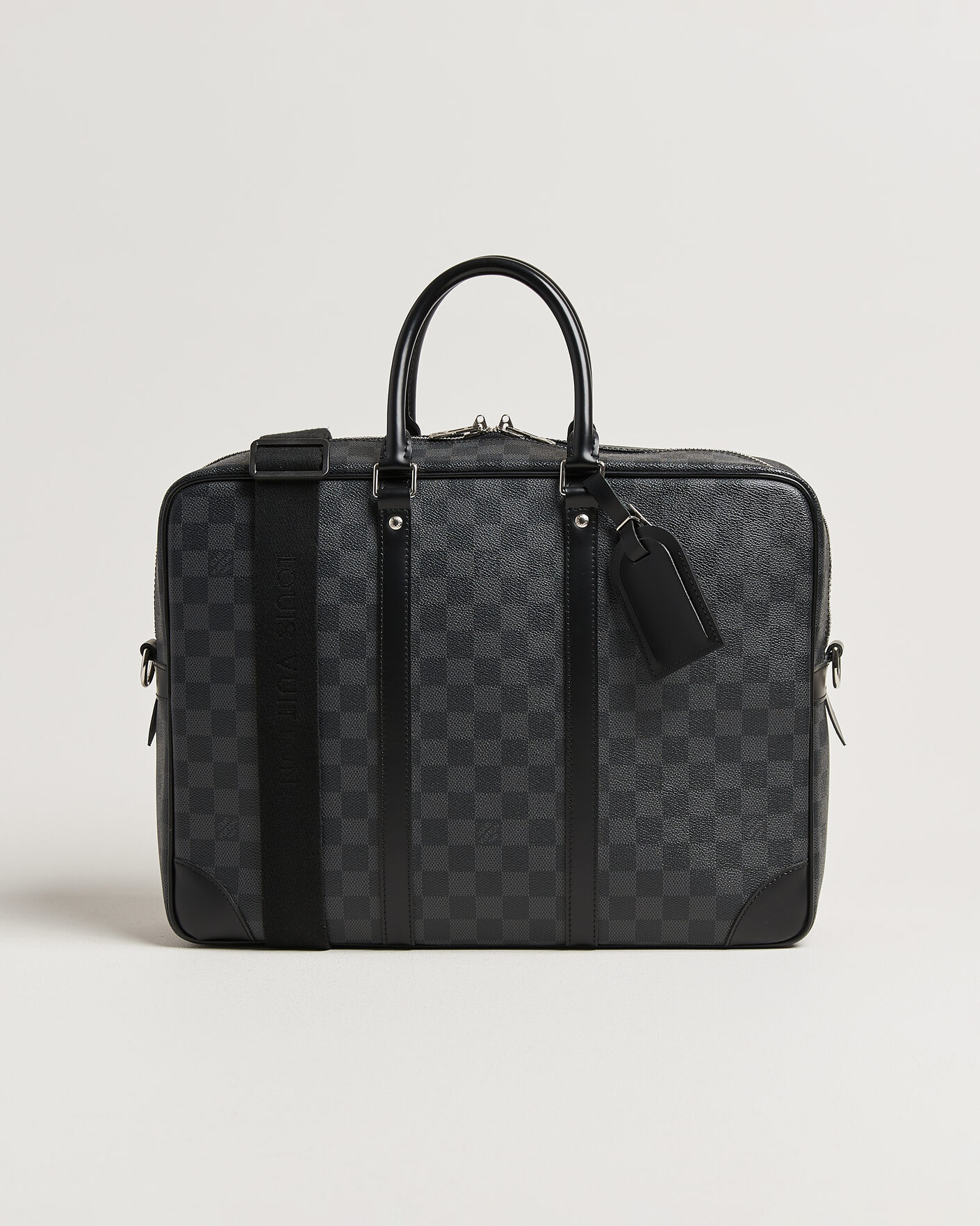 Men | Pre-Owned & Vintage Bags | Louis Vuitton Pre-Owned | Porte Documents Voyage Damier Graphite