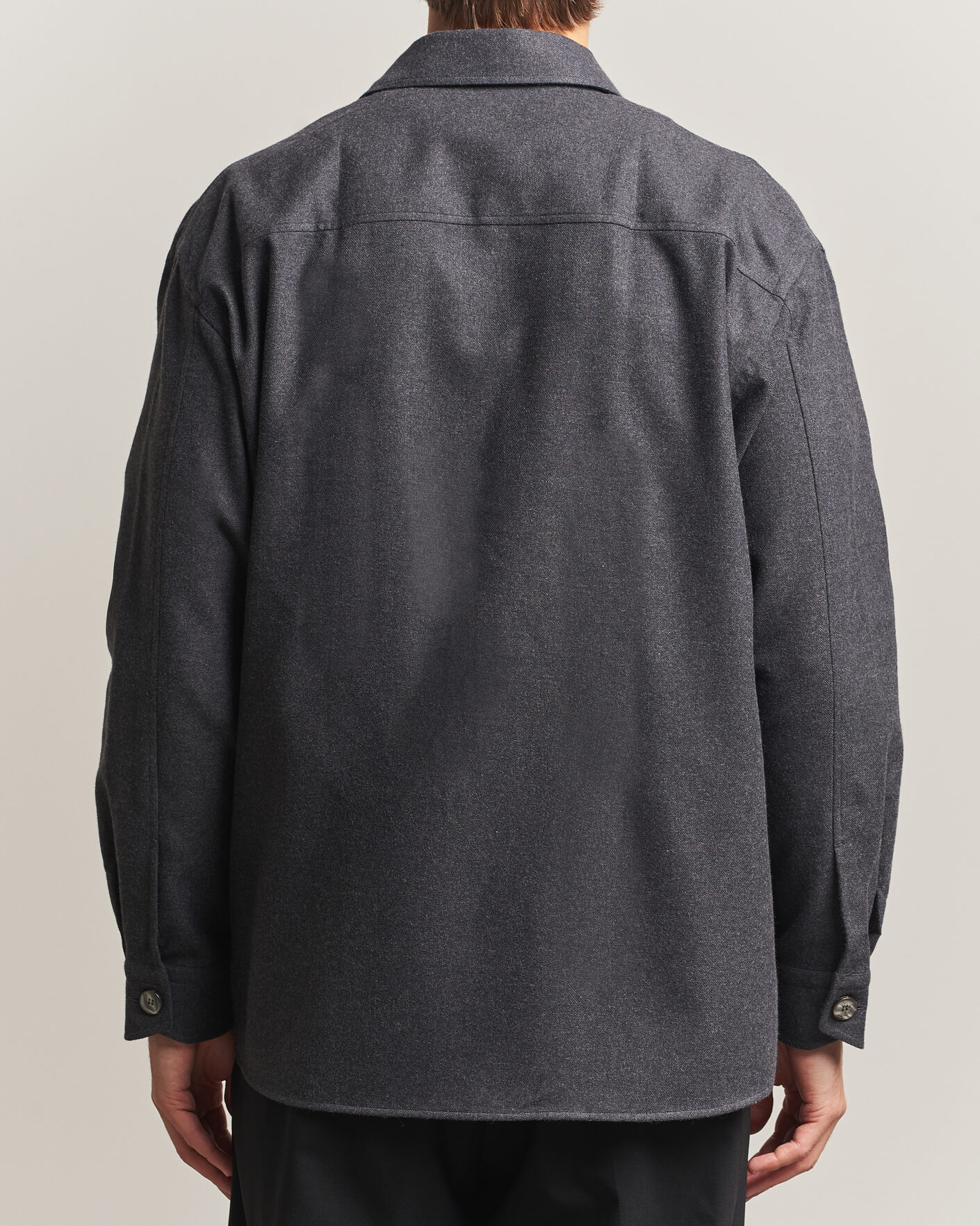 Men | Shirts | Brioni | Cotton/Cashmere Overshirt Grey Melange