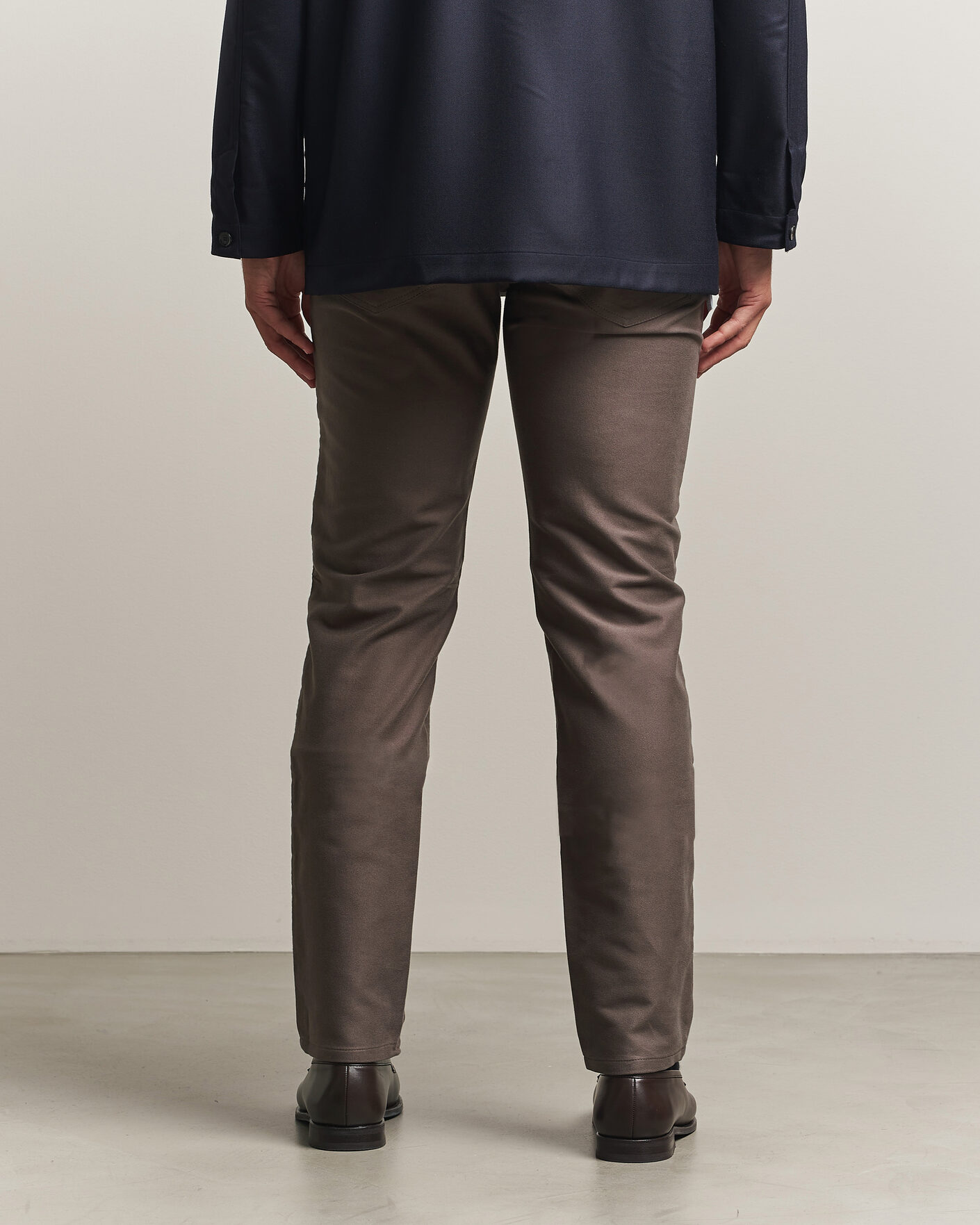 Men | Trousers | Brioni | 5-Pocket Moleskine Pants Grey
