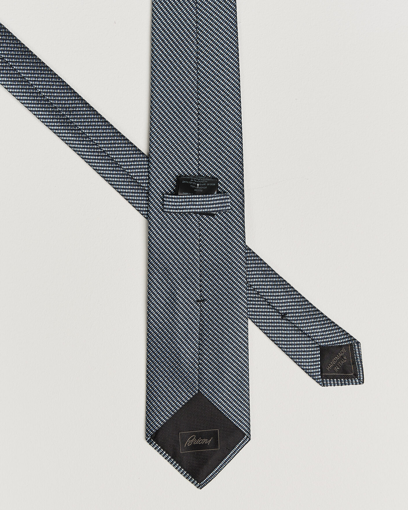 Men | Ties | Brioni | Jacquard Silk Tie Navy