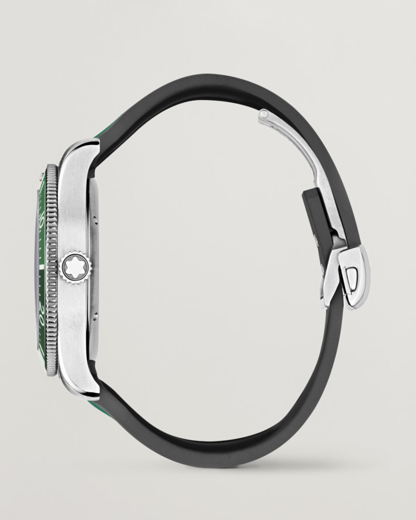Men | Montblanc Iced Sea Automatic Date Rubber Strap Green | Montblanc | Iced Sea Automatic Date Rubber Strap Green